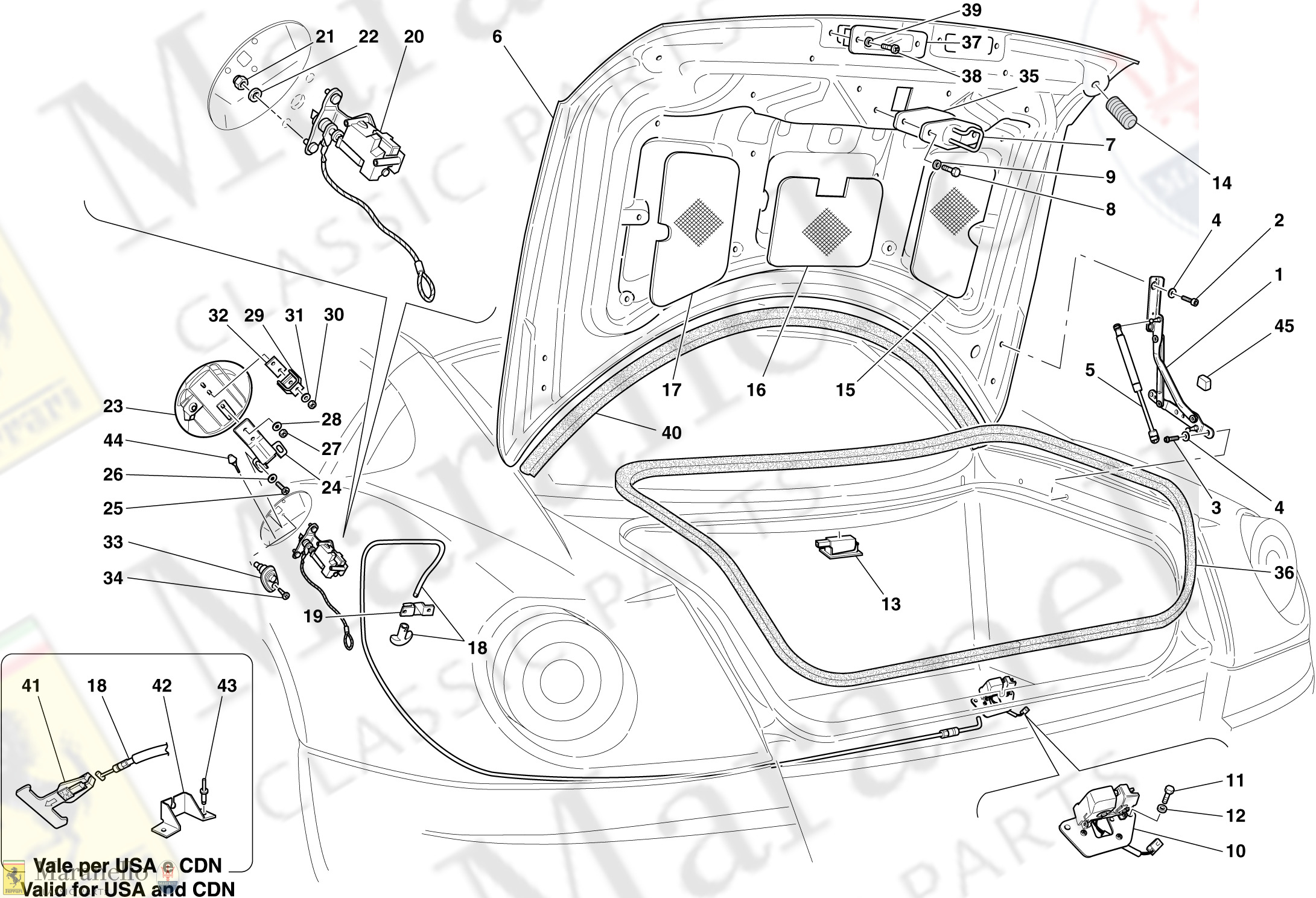 116 - Luggage Compartment Lid And Fuel Filler Flap