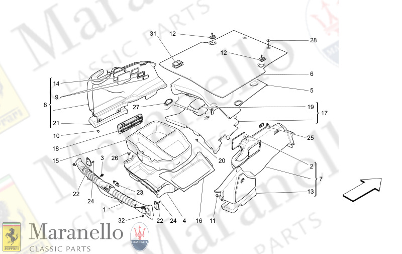 09.61 - 1 LUGGAGE COMPARTMENT MATS