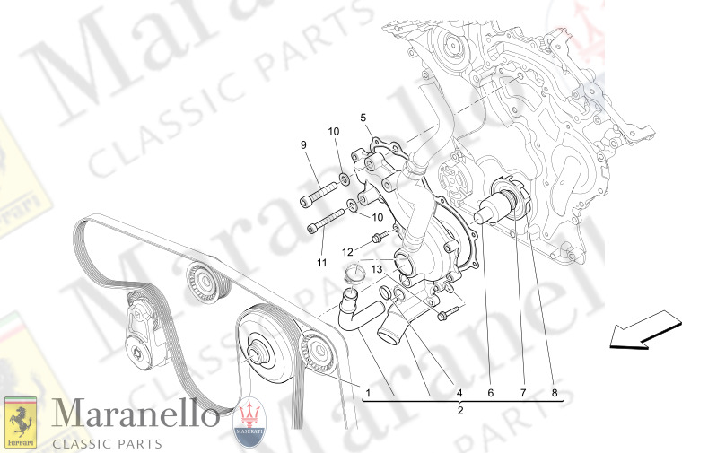 01.72 - 2 COOLING SYSTEM WATER PUMP