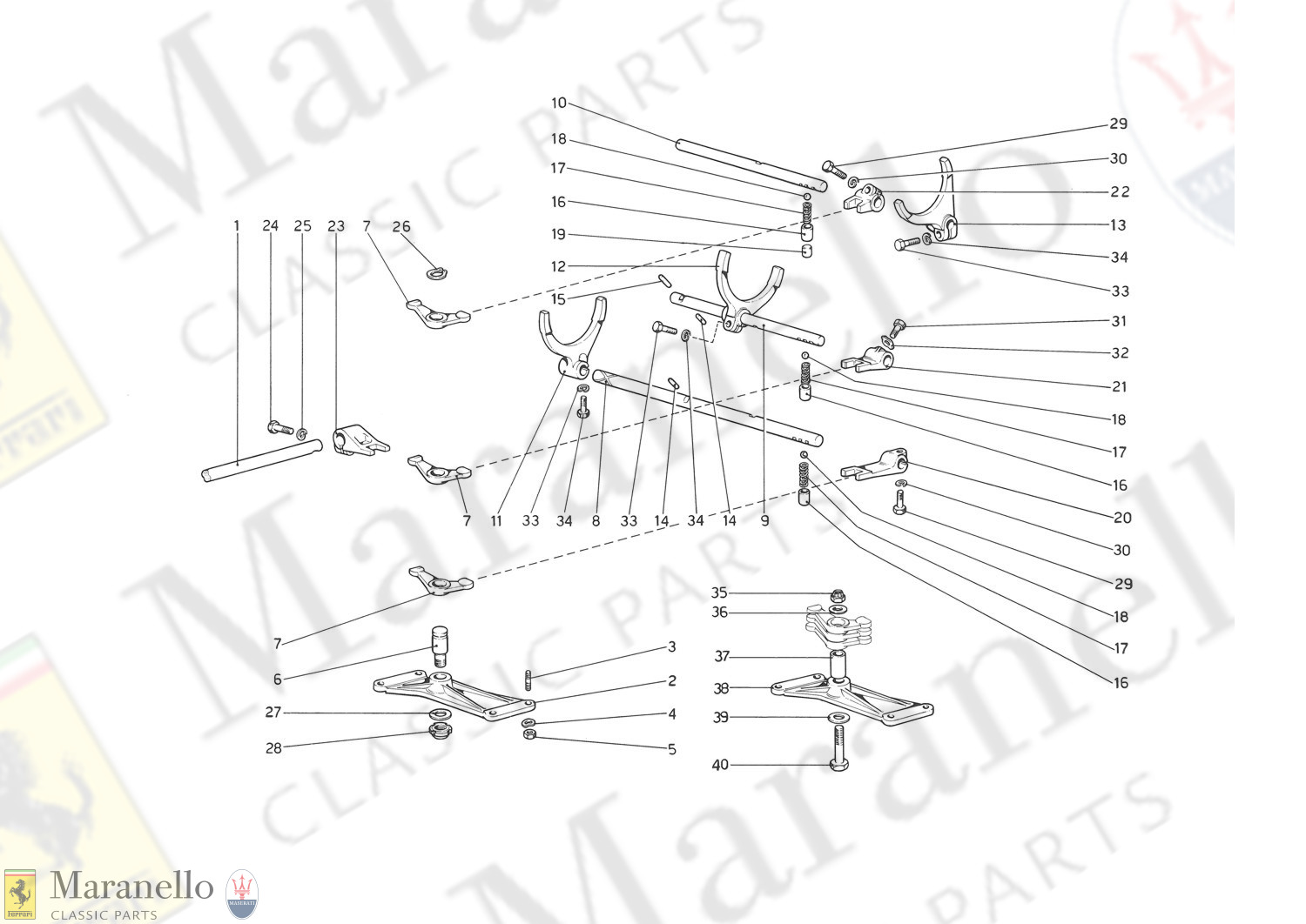 Ferrari Part 109767 Shaft Maranello Classic Parts 9071