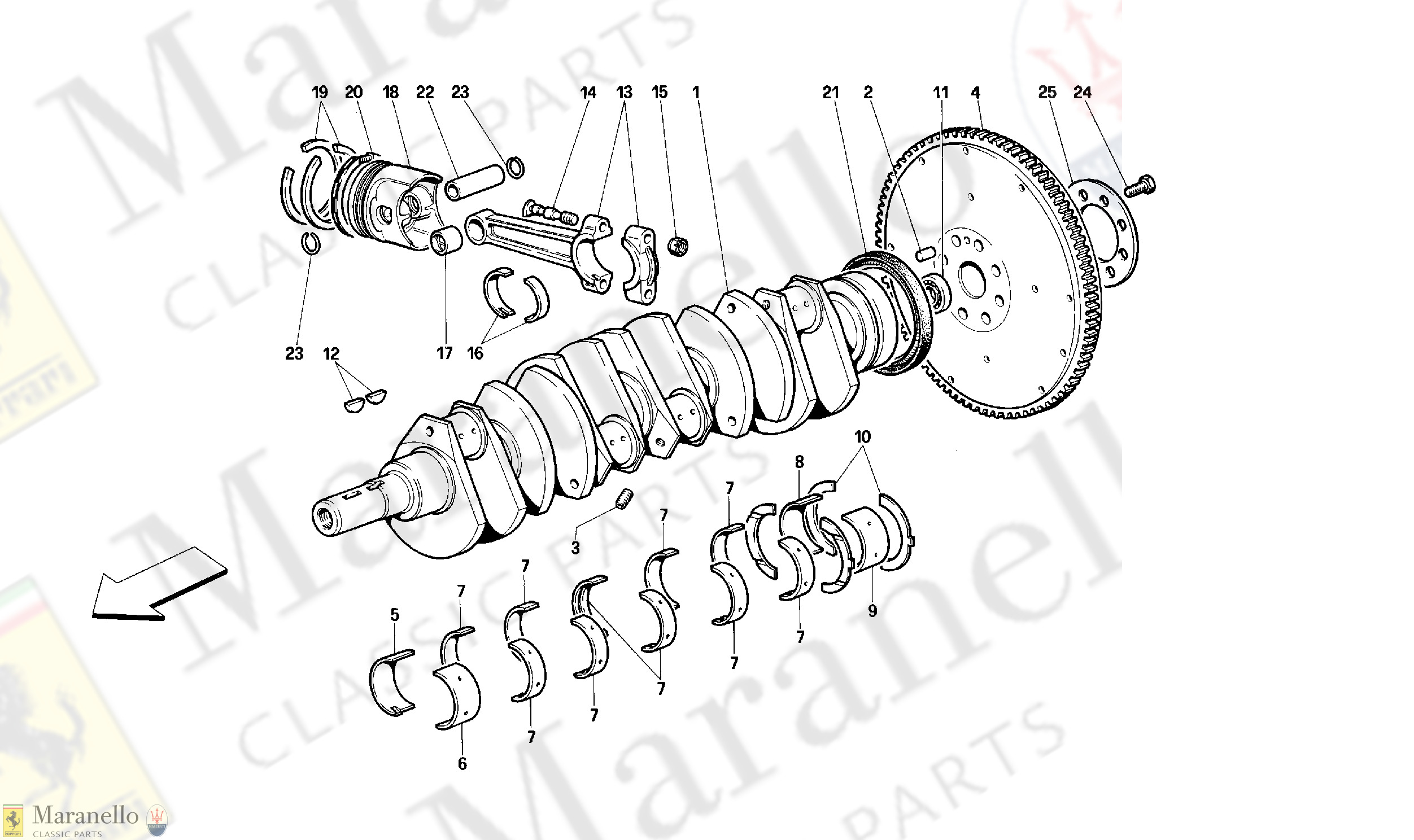 002 - Crankshaft - Connecting Rods And Pistons