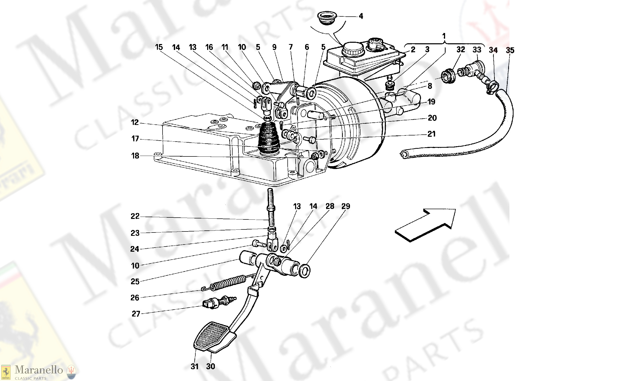 037 - Brake Hydraulic System -Valid For Gd- parts diagram for Ferrari