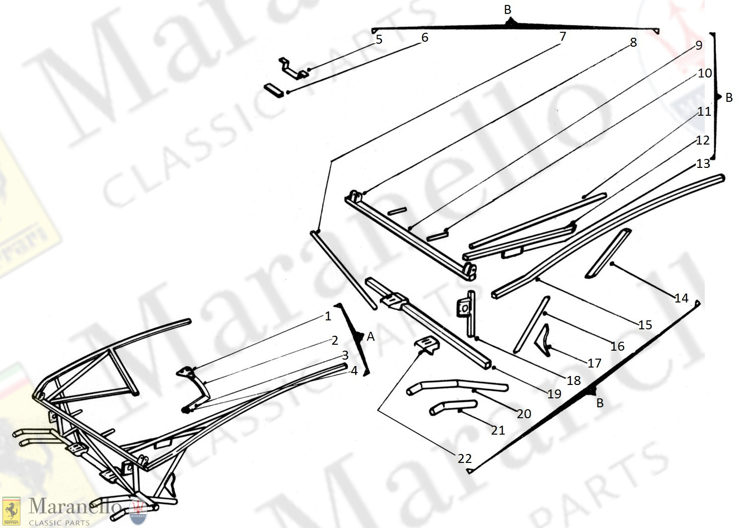 204 - Bonnet/Hood Frame