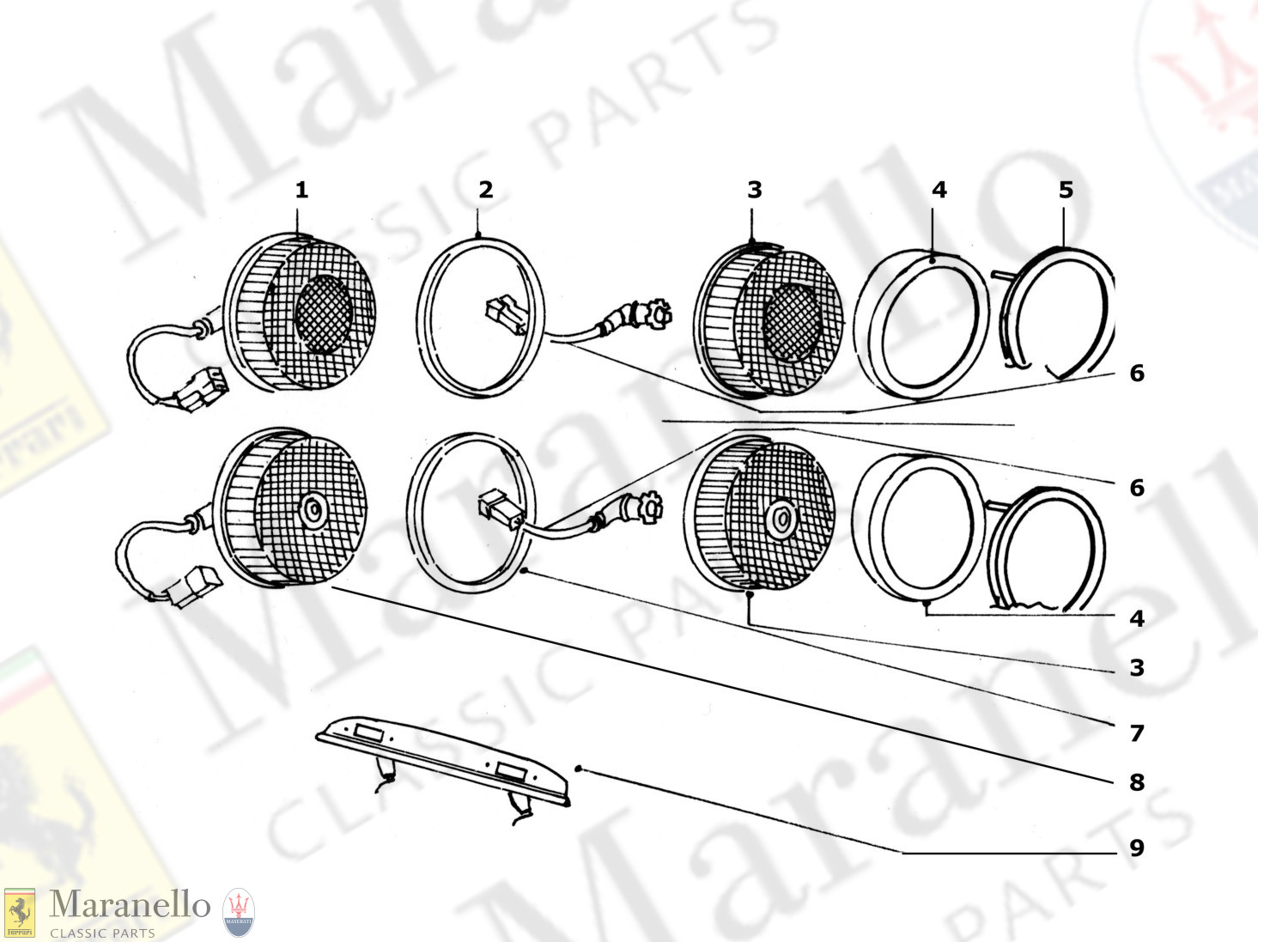 218B - Rear Lights Components