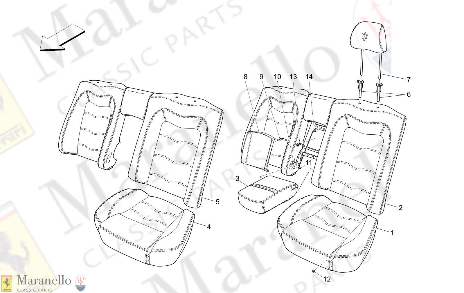 09.42 - 5 - 0942 - 5 Rear Seats: Trim Panels