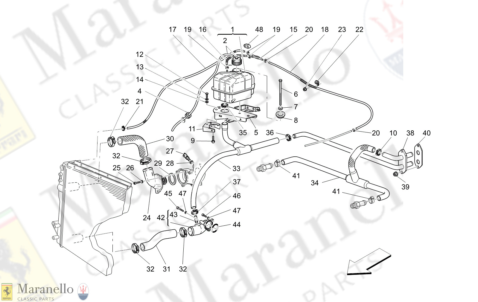 M1.71 - 14 - M171 - 14 Cooling System: Nourice And Lines