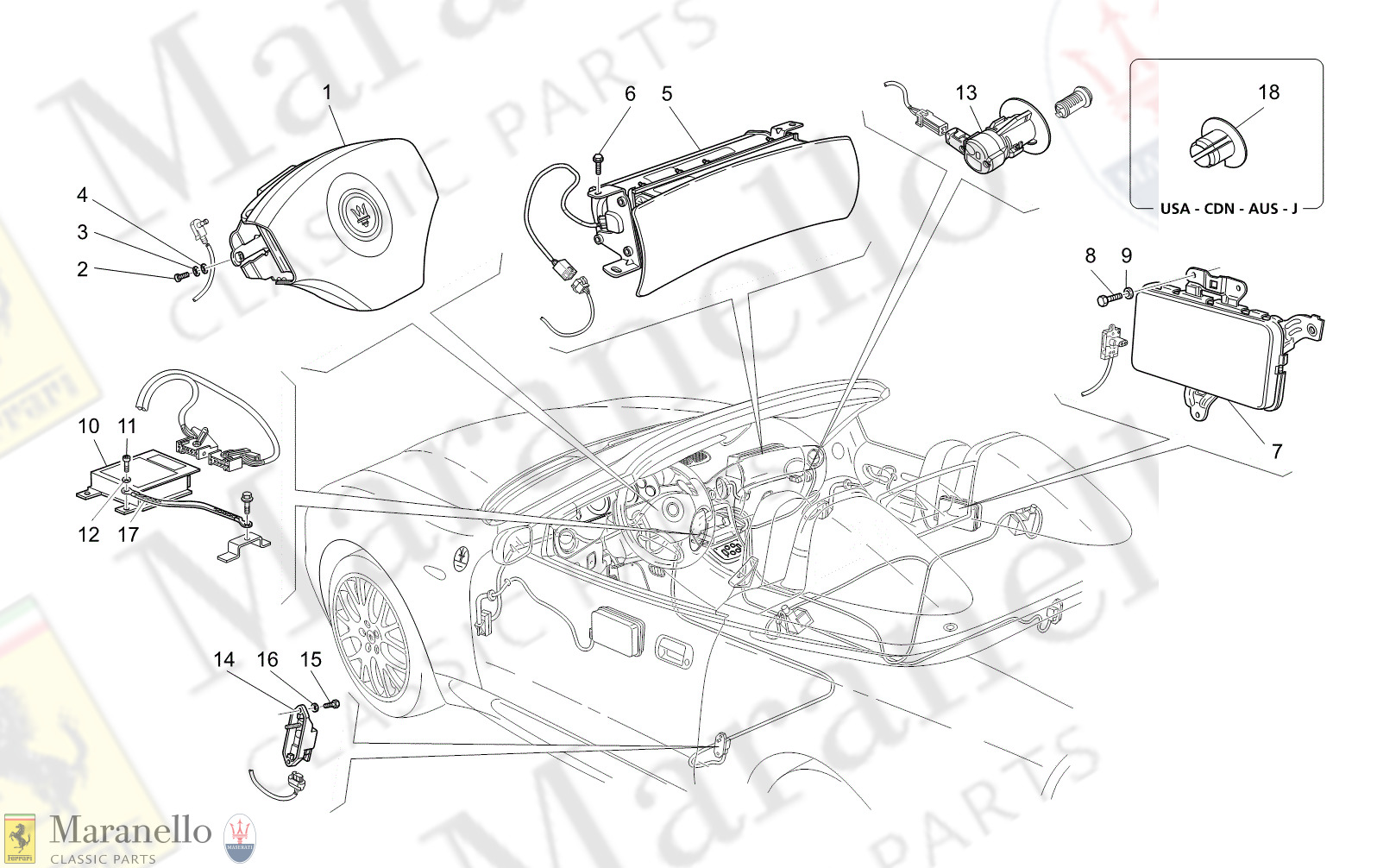 C7.00 - 15 - C700 - 15 Airbag System