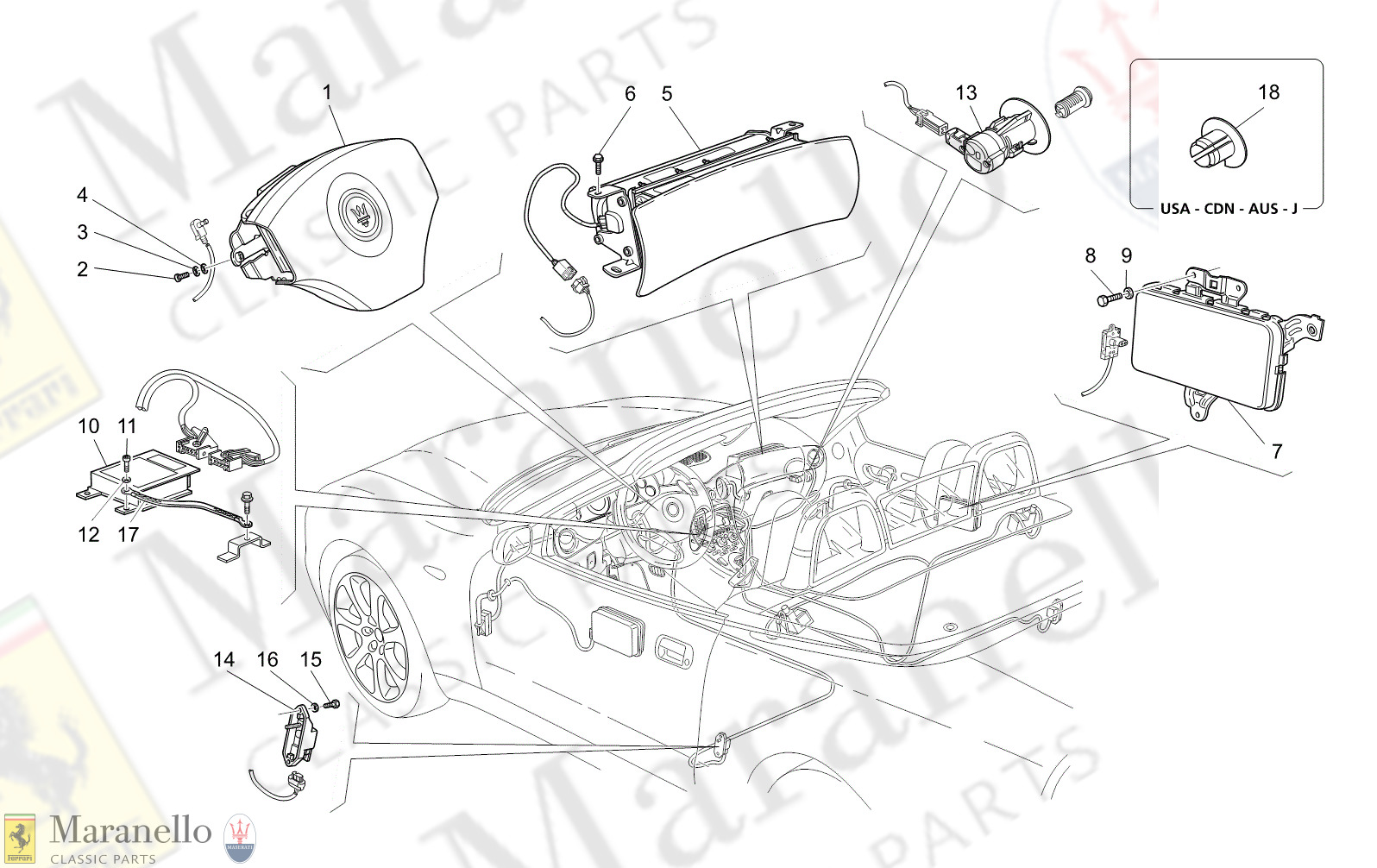 C7.00 - 14 - C700 - 14 Airbag System