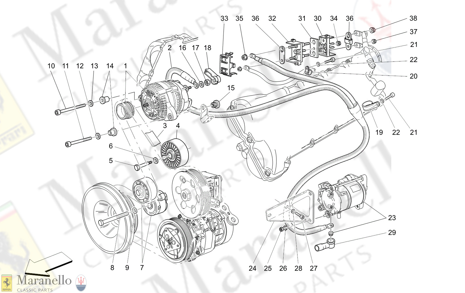 M1.91 - 14 - M191 - 14 Alternator And Starting Motor