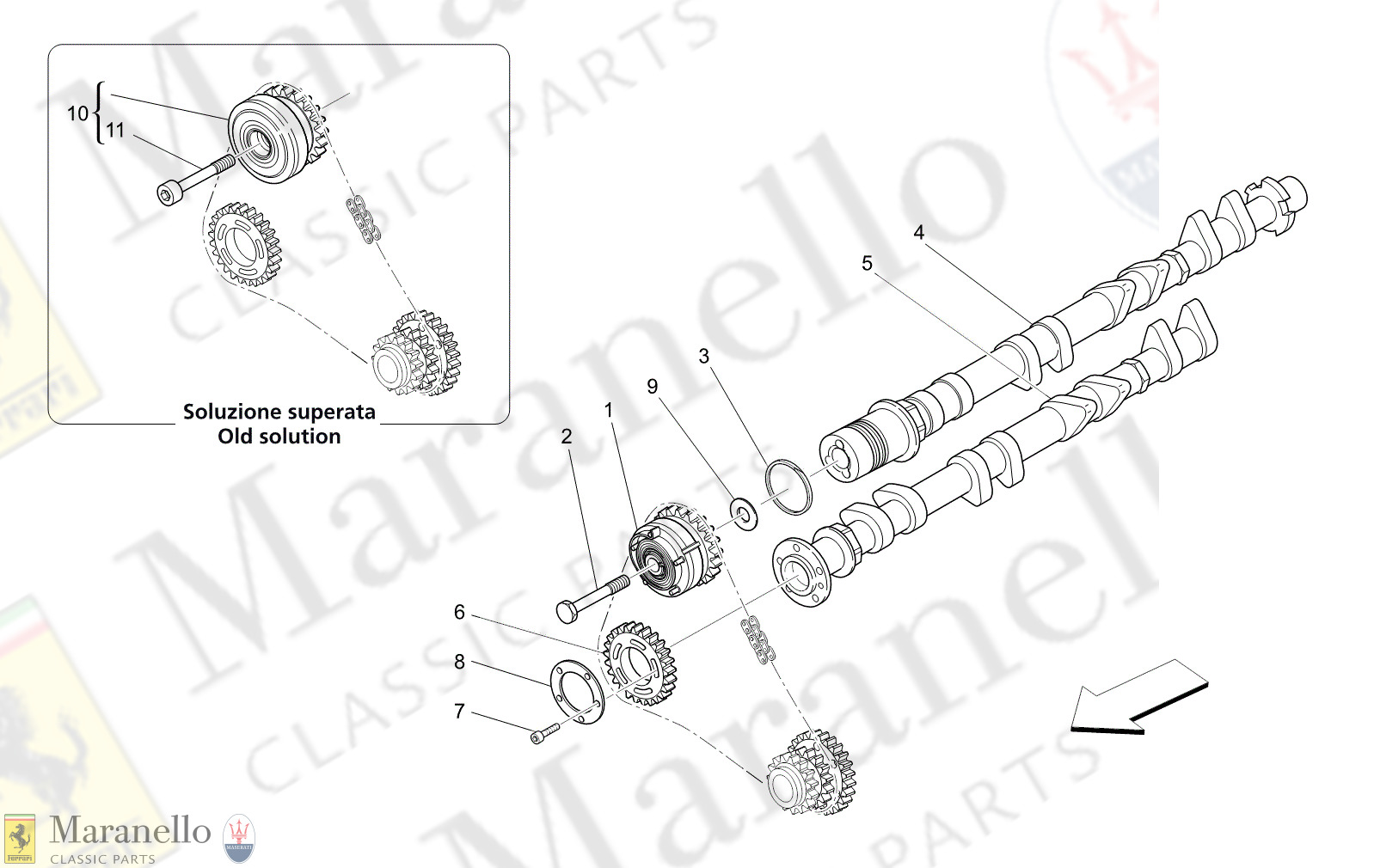 01.22 - 11 - 0122 - 11 Rh Cylinder Head Camshafts