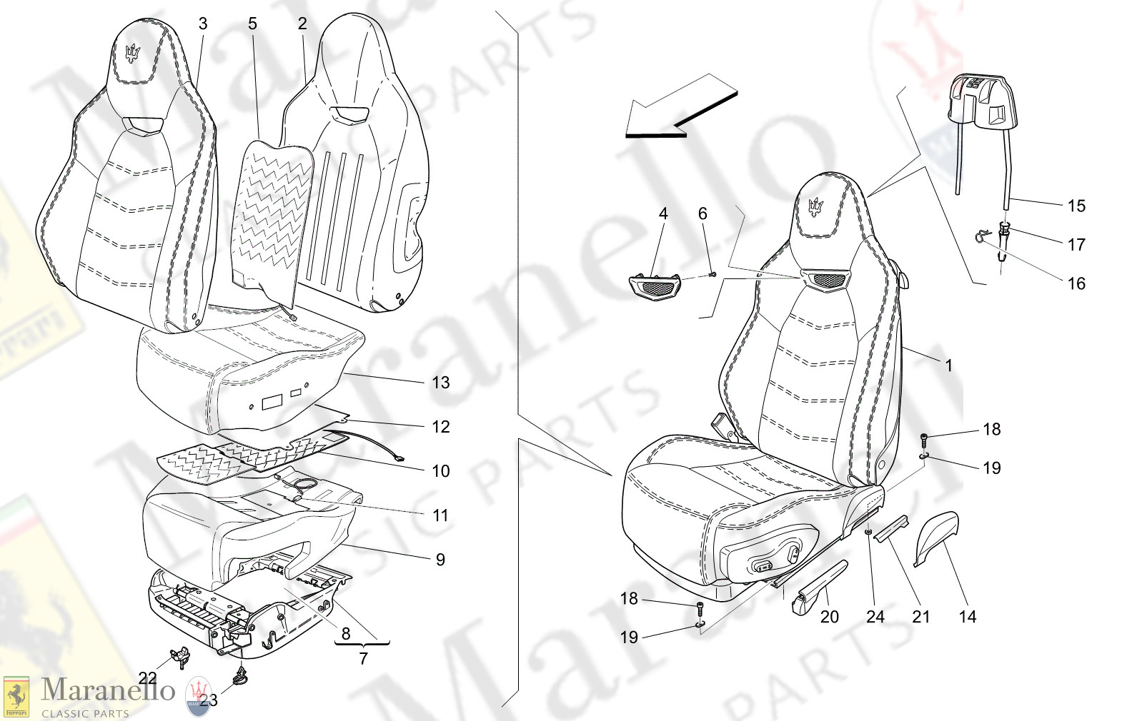 09.40 - 6 - 0940 - 6 Front Seats: Trim Panels