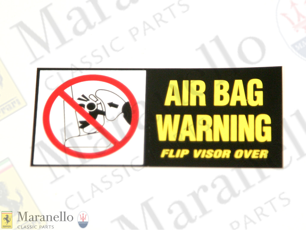 Air Bag Warning Label