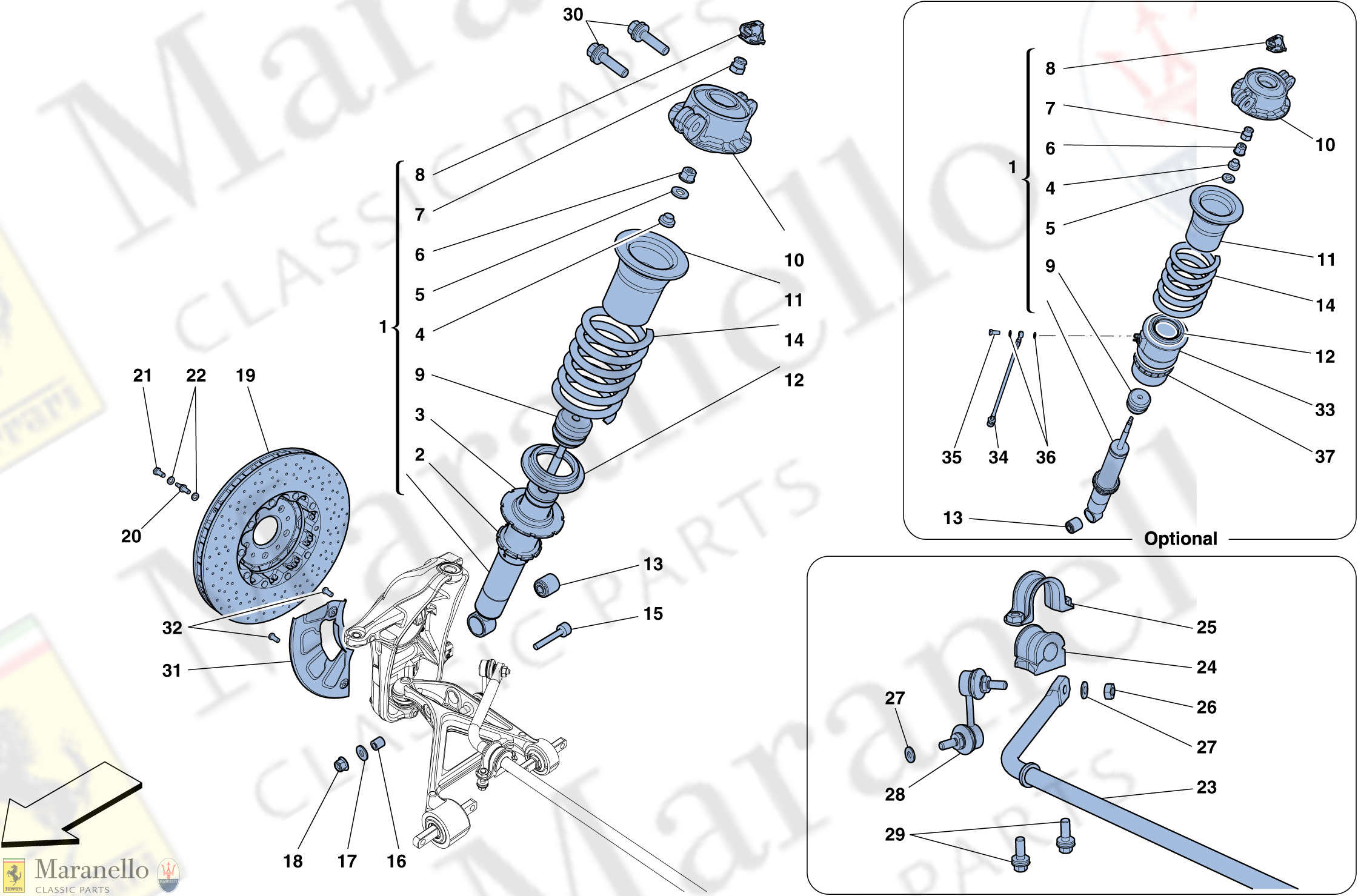 035 - Front Suspension - Shock Absorber And Brake Disc