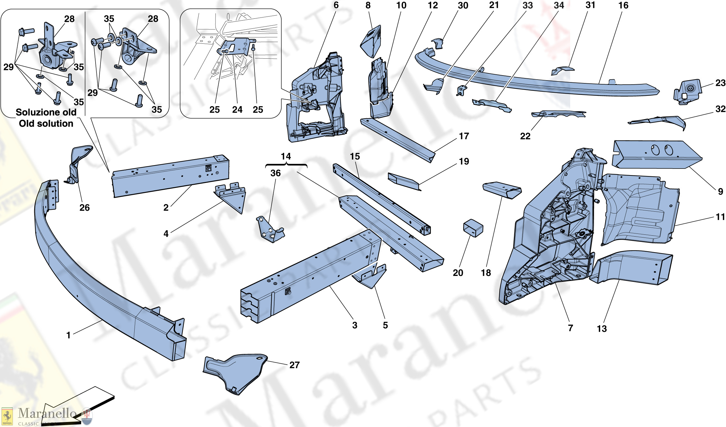 102 - Chassis - Structure, Front Elements And Panels