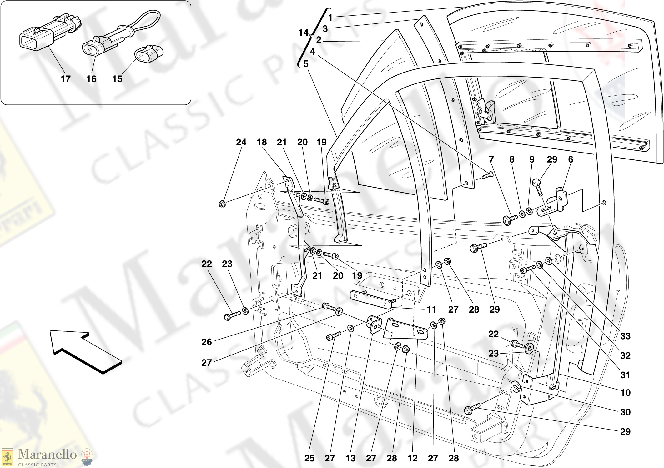 130 - Quarterlight -Optional -Not For Spider 16M-