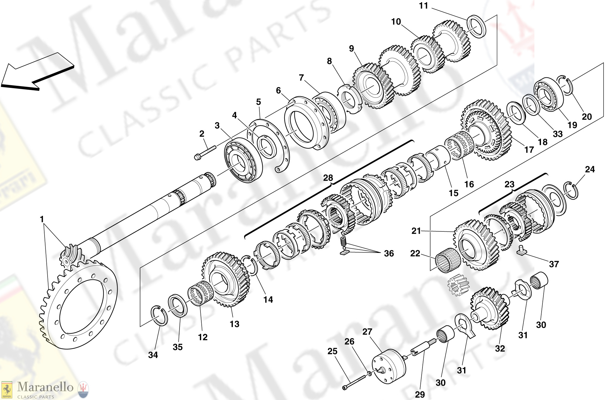 033 - Secondary Shaft Gears