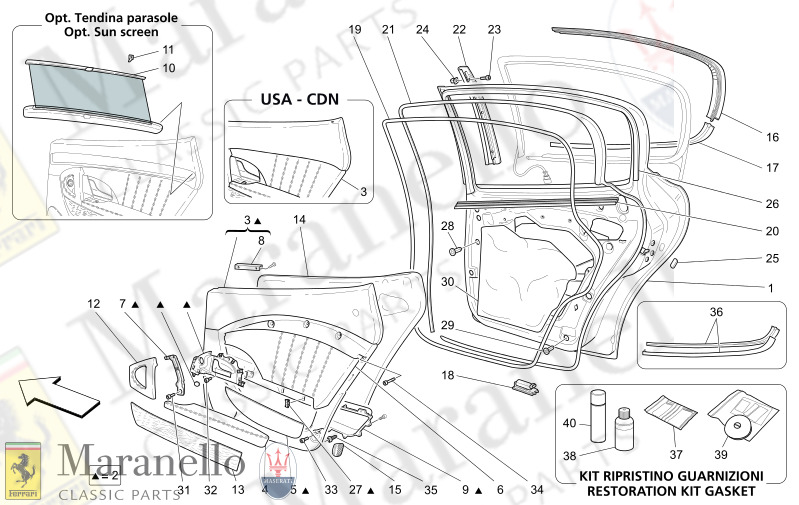 09.32 - 1 REAR DOORS TRIM PANELS