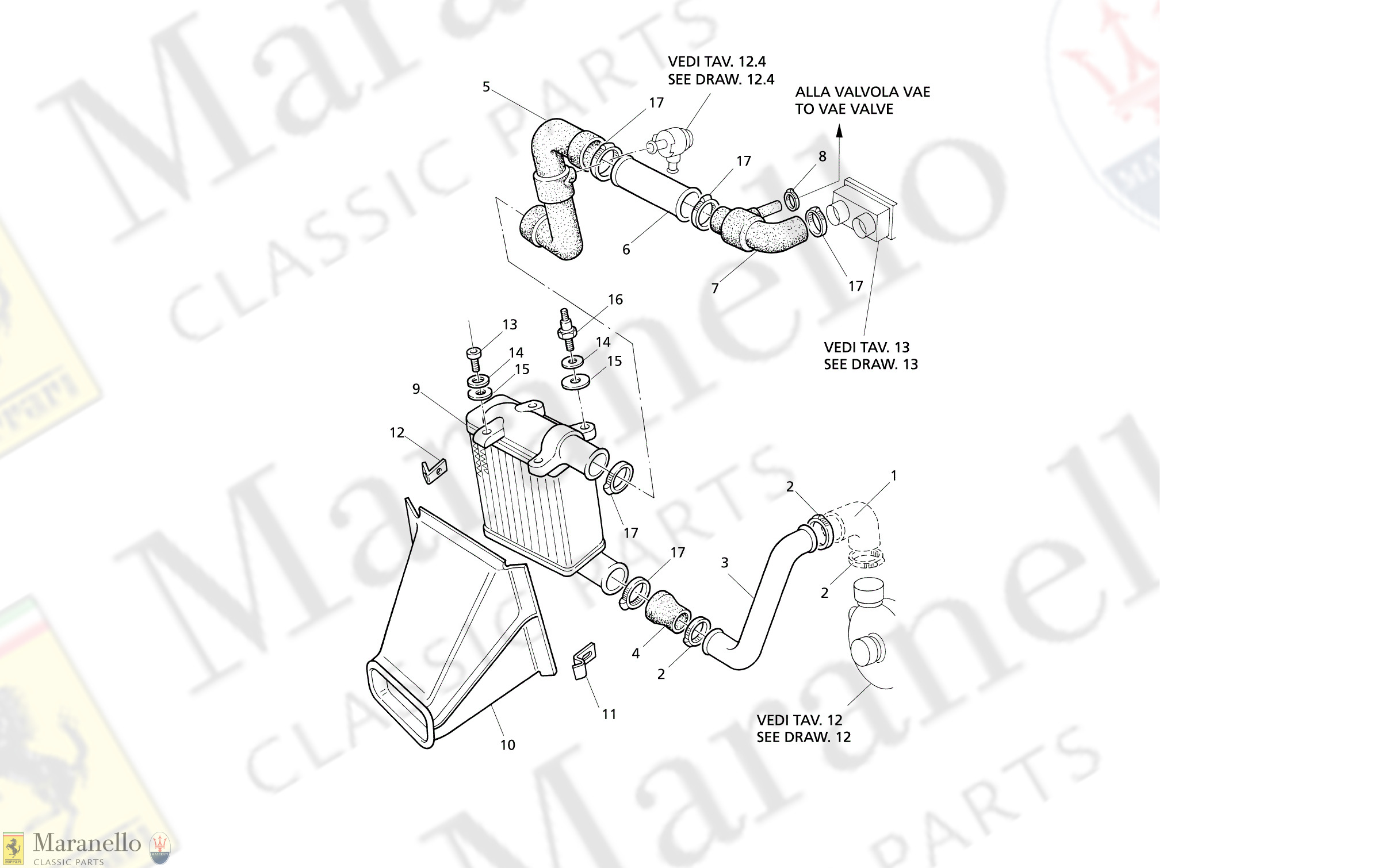 C 15.1 - C 151 - Heat Exchanger - Pipes - Rh Side