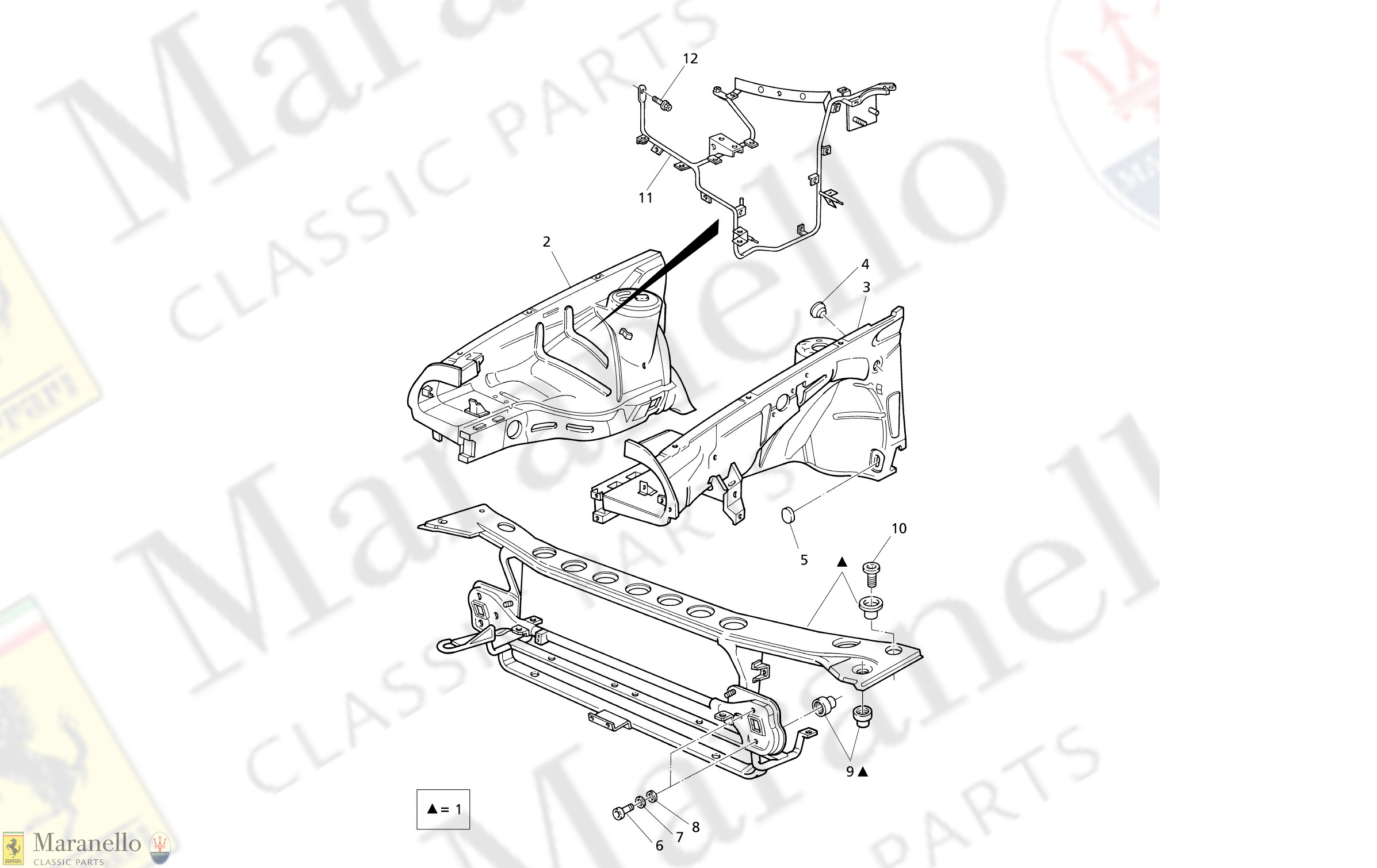 C 44.1 - C 441 - Body Shell: Front Panel And Inner Wheelarches