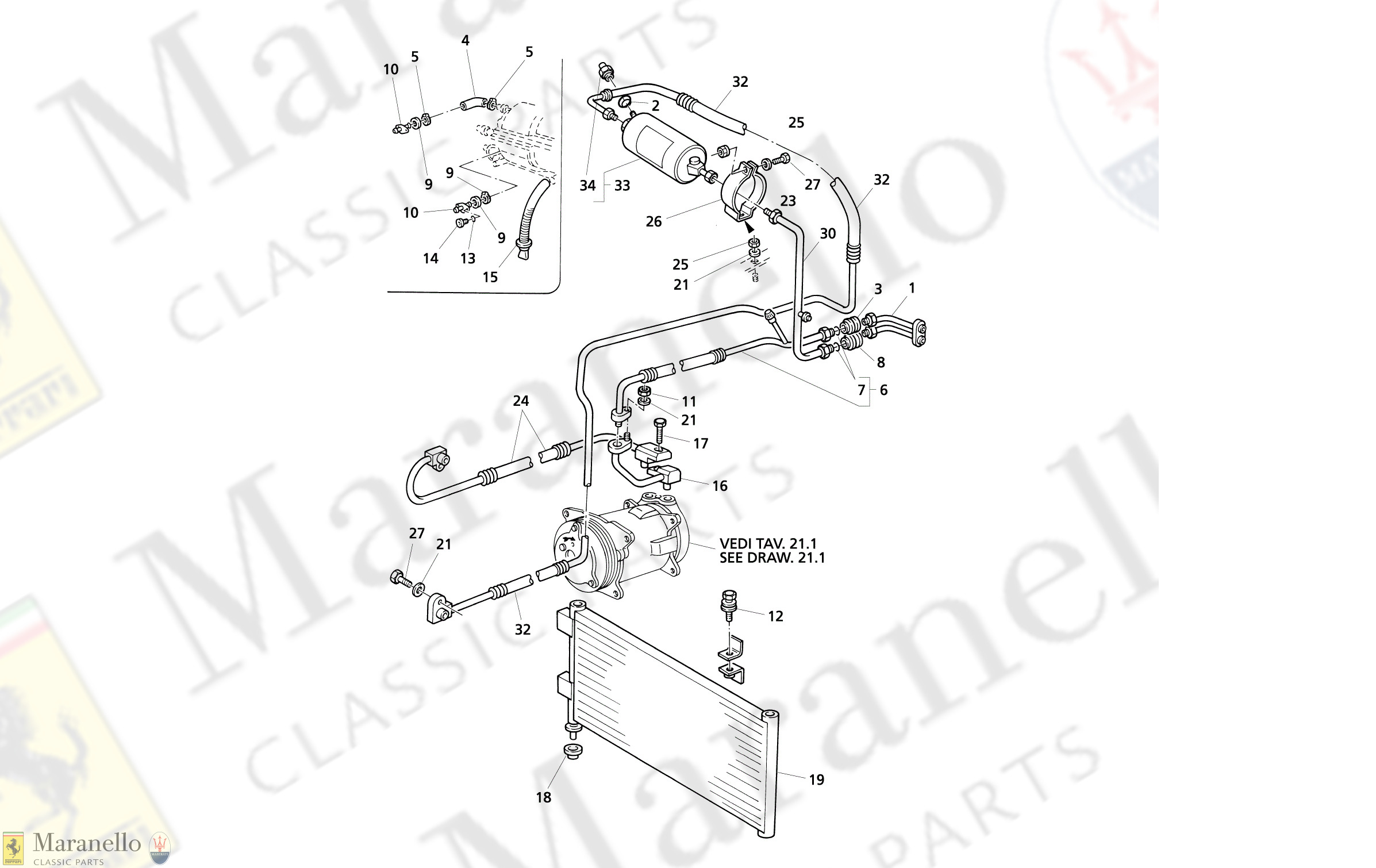 C 21 - AIR CONDITIONING SYSTEM (LH Drive)