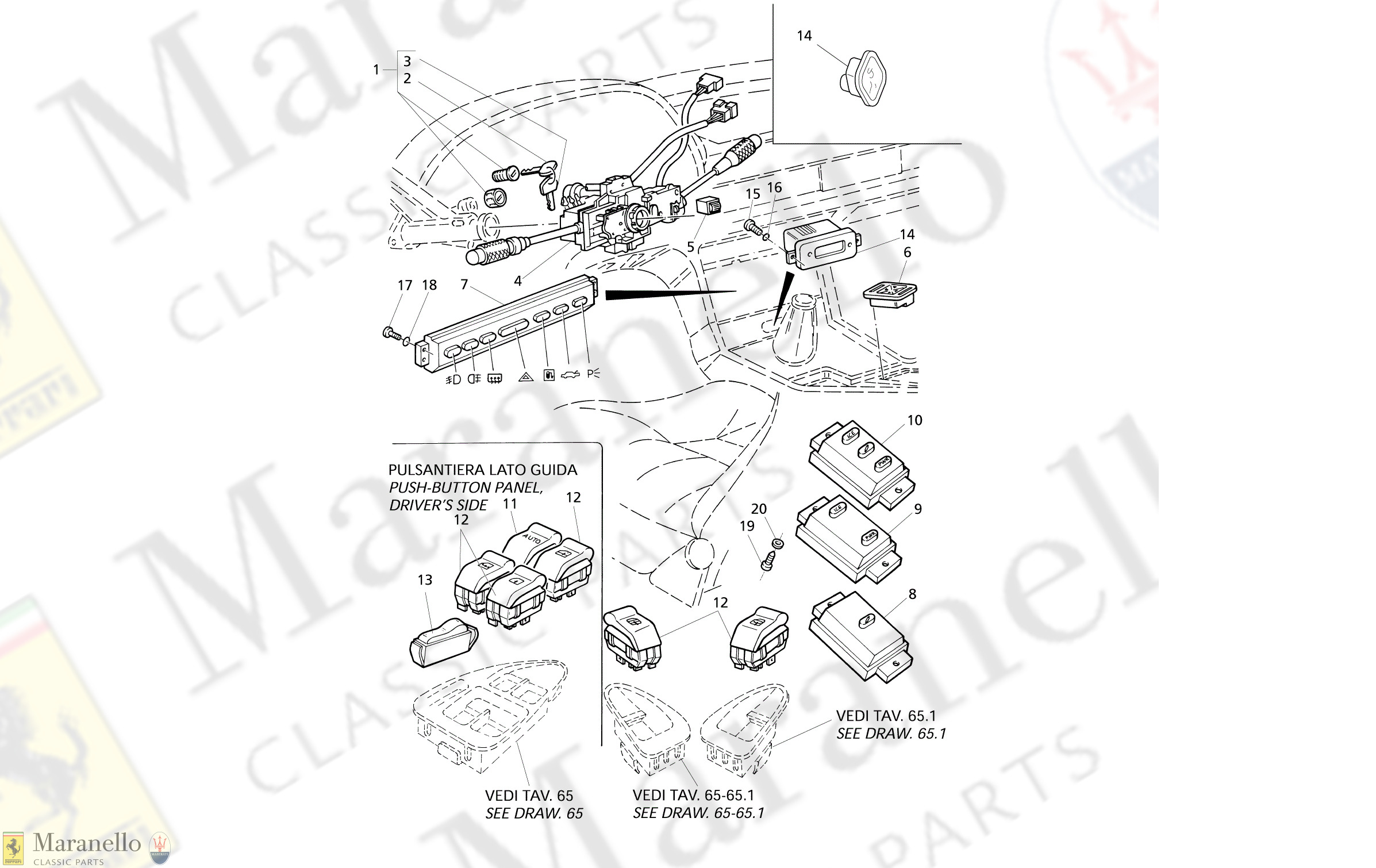 C 61 - Switches And Steering Lock