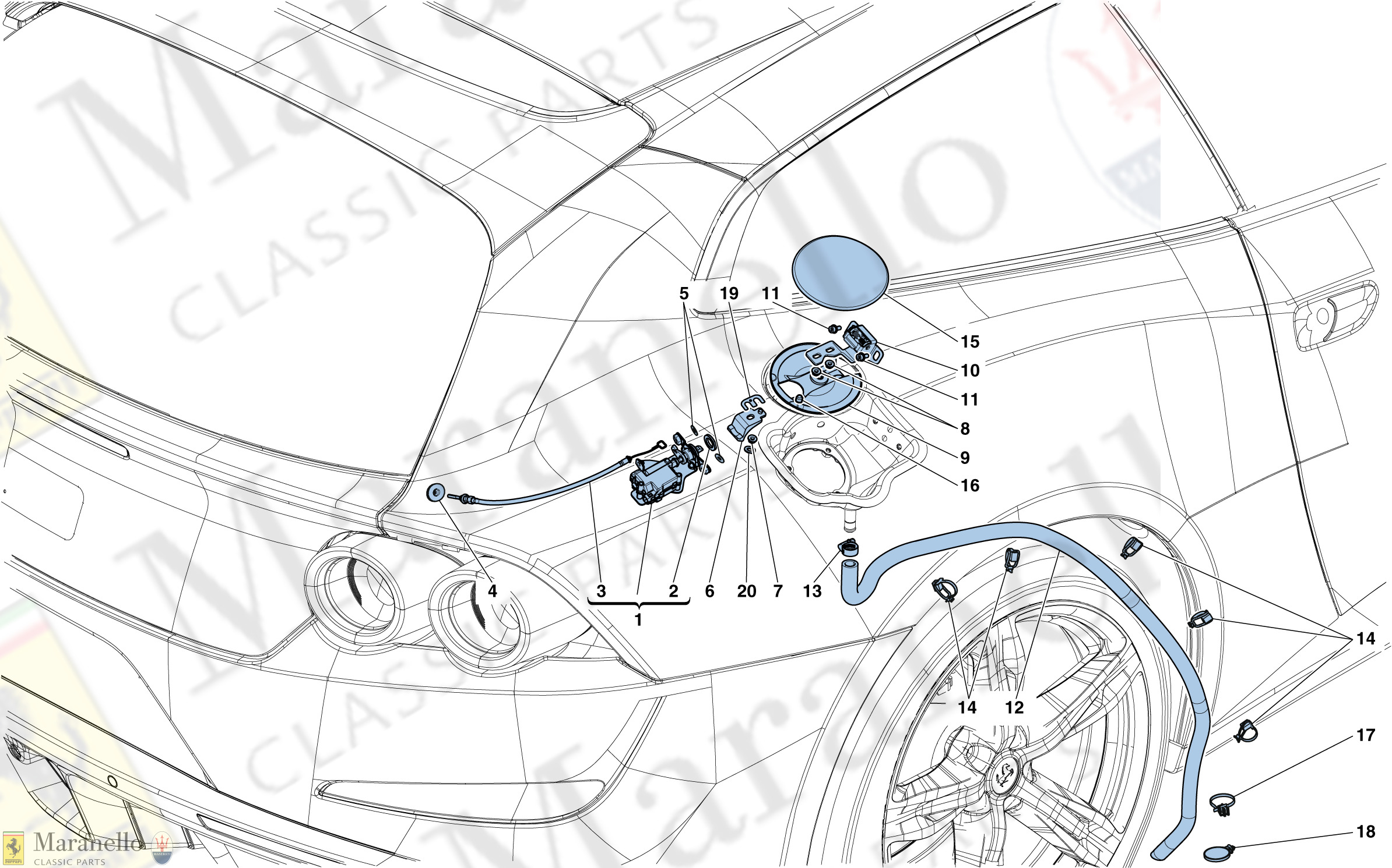 113 - Fuel Filler Flap And Controls