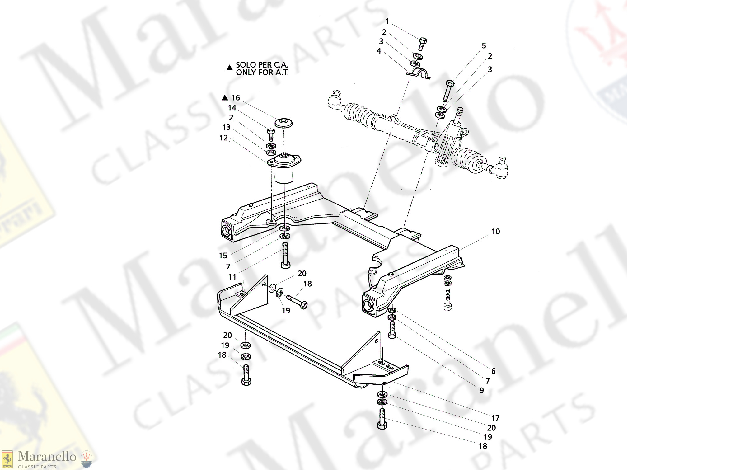 C 32 - Steering Box Front Subframe