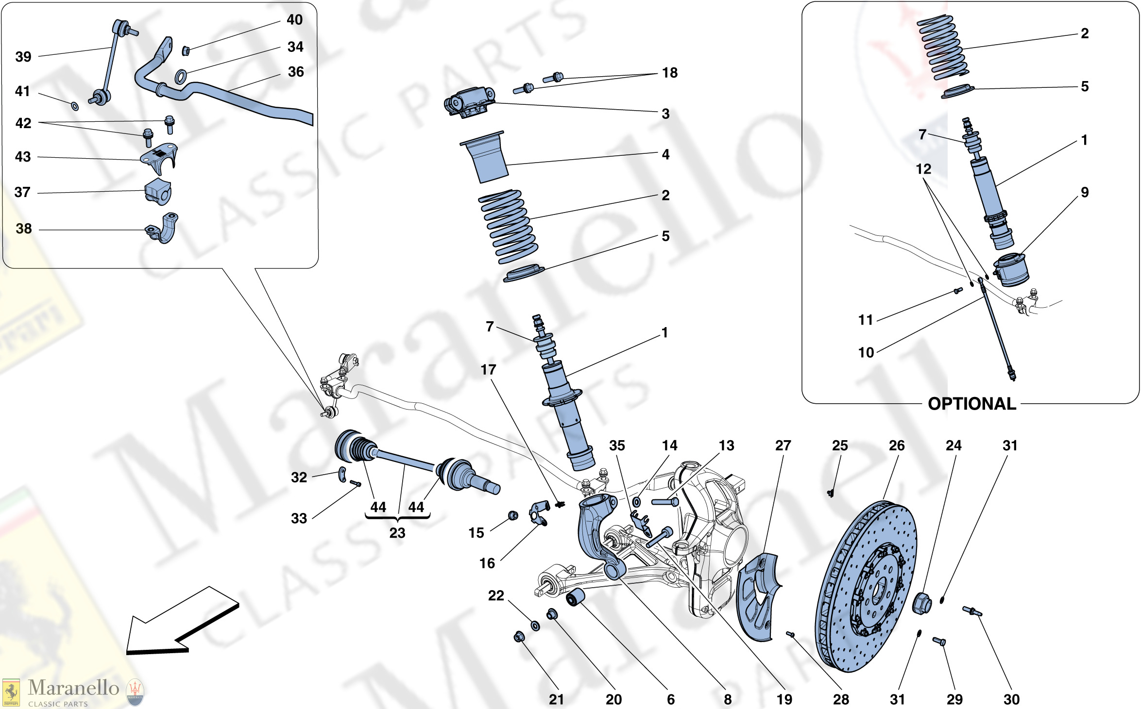 035 - Front Suspension - Shock Absorber And Brake Disc