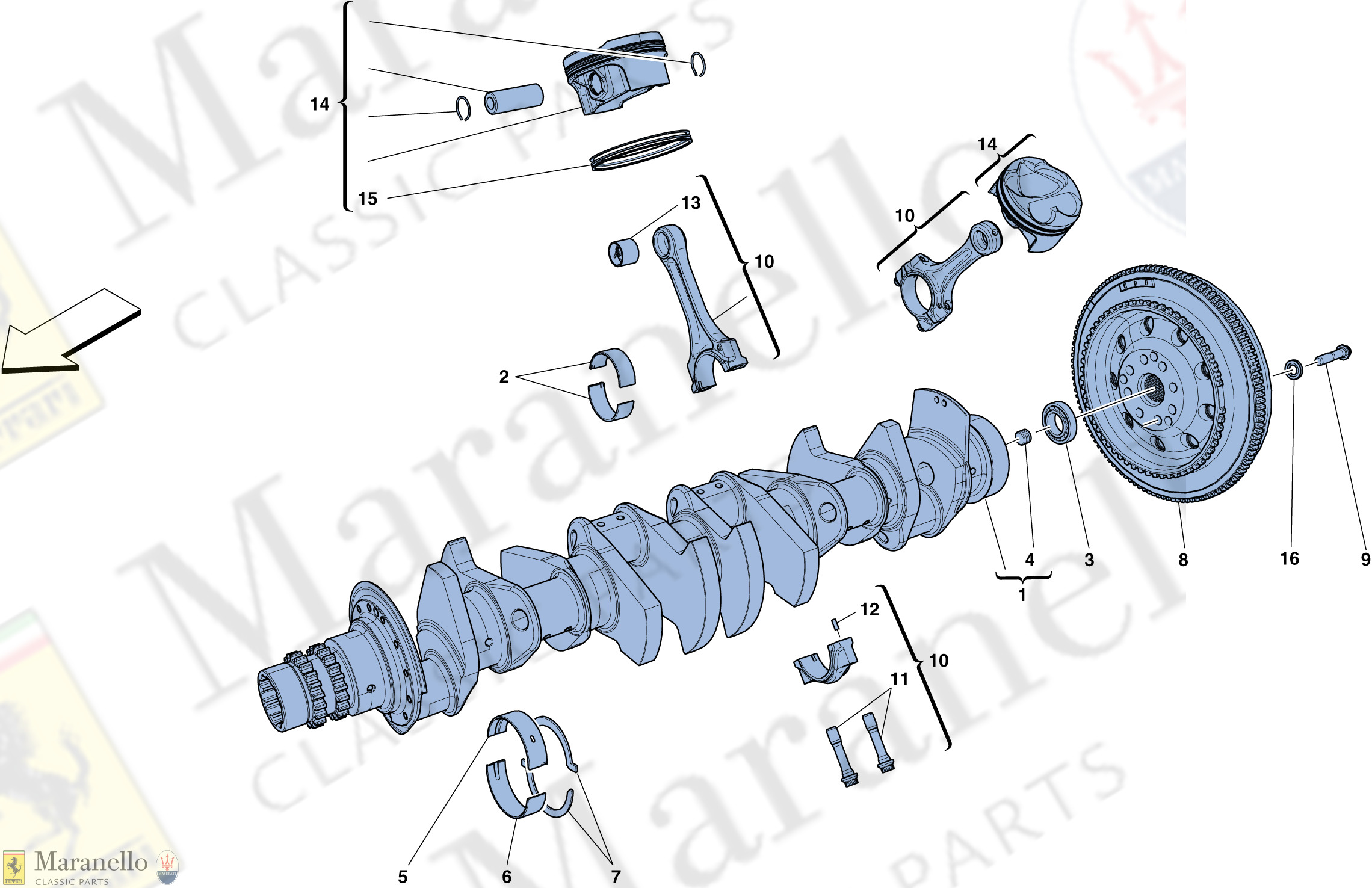 002 - Crankshaft - Connecting Rods And Pistons