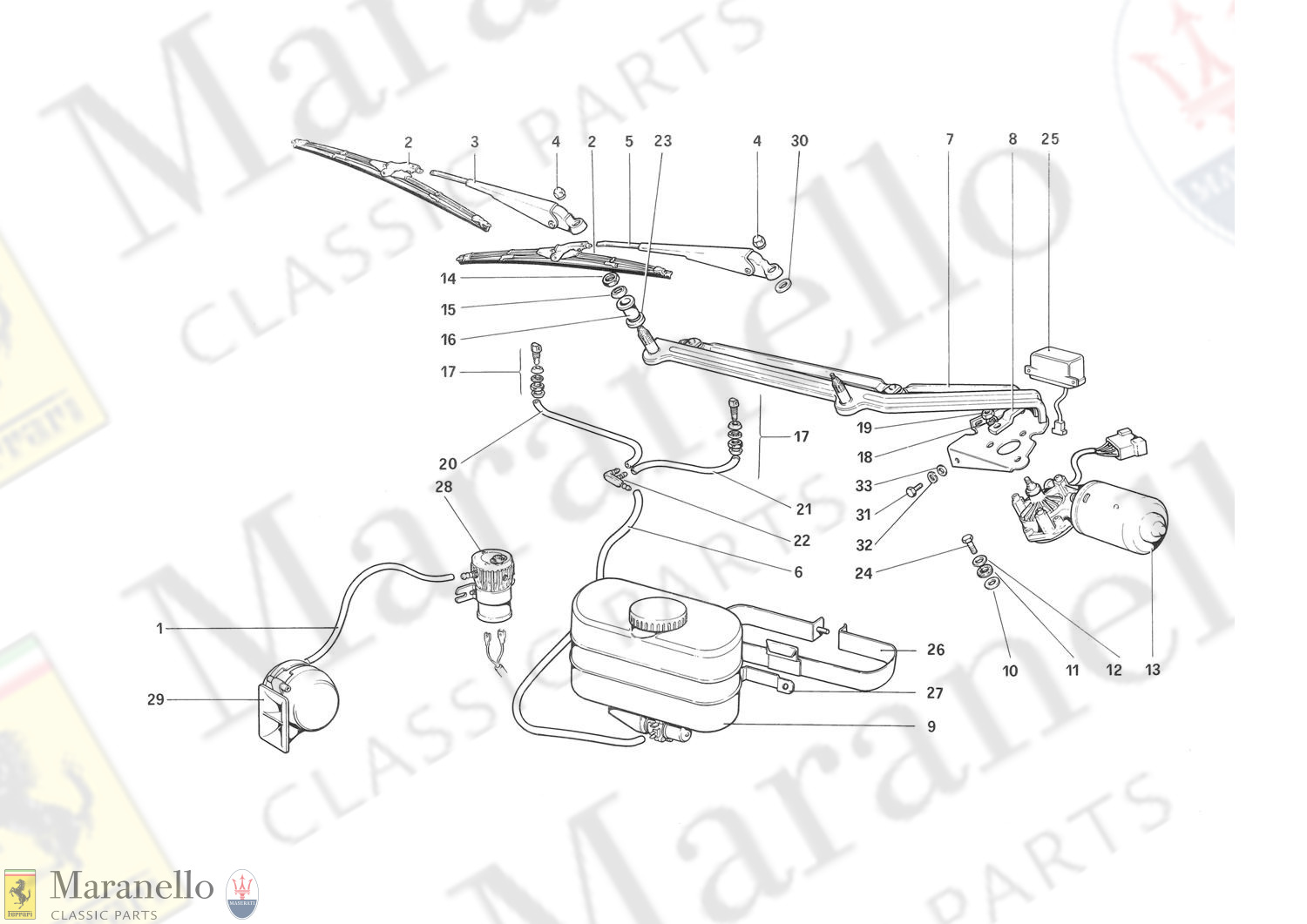 117 - Windshield Wiper, Washer And Horn