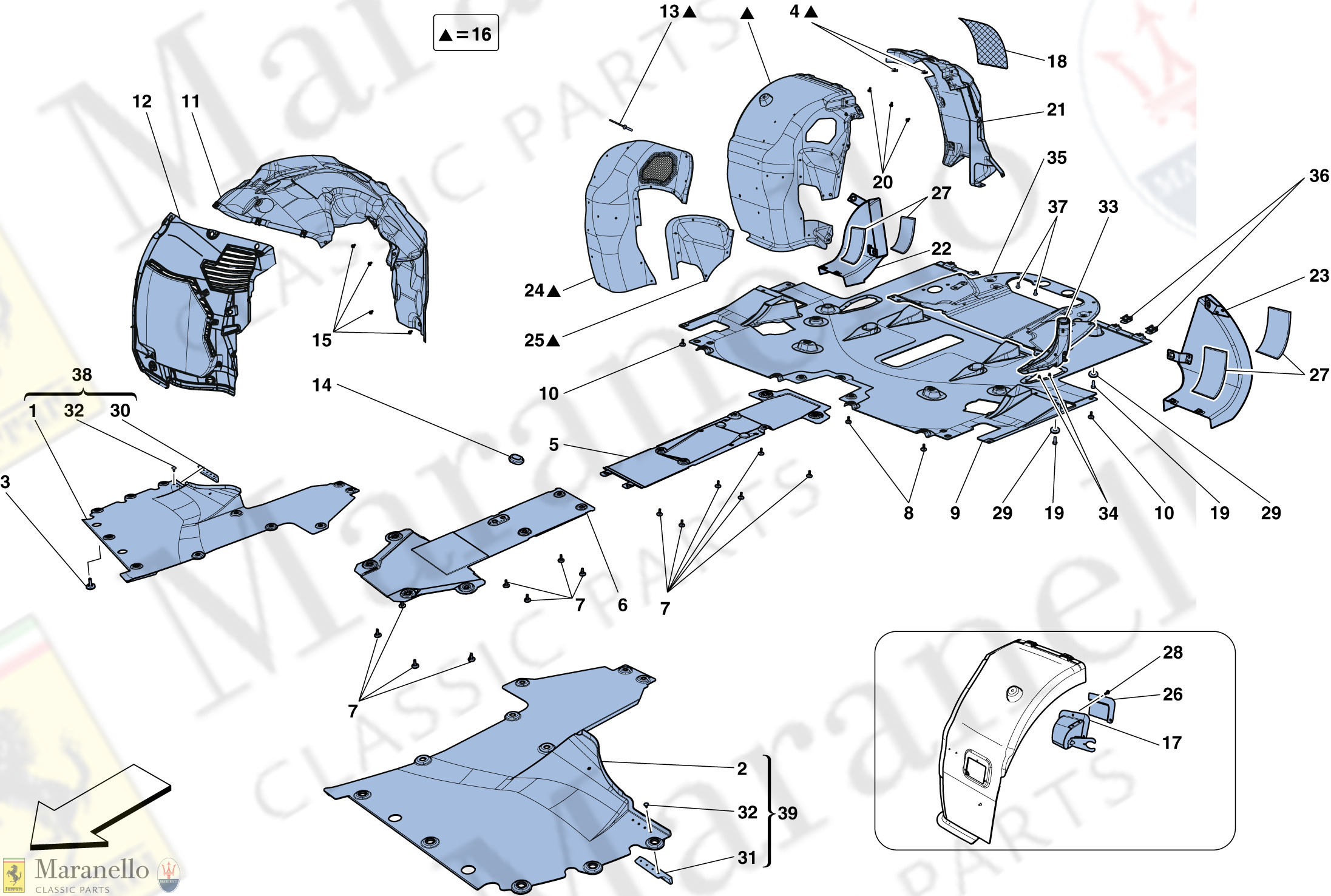 105 - Flat Undertray And Wheelhouses