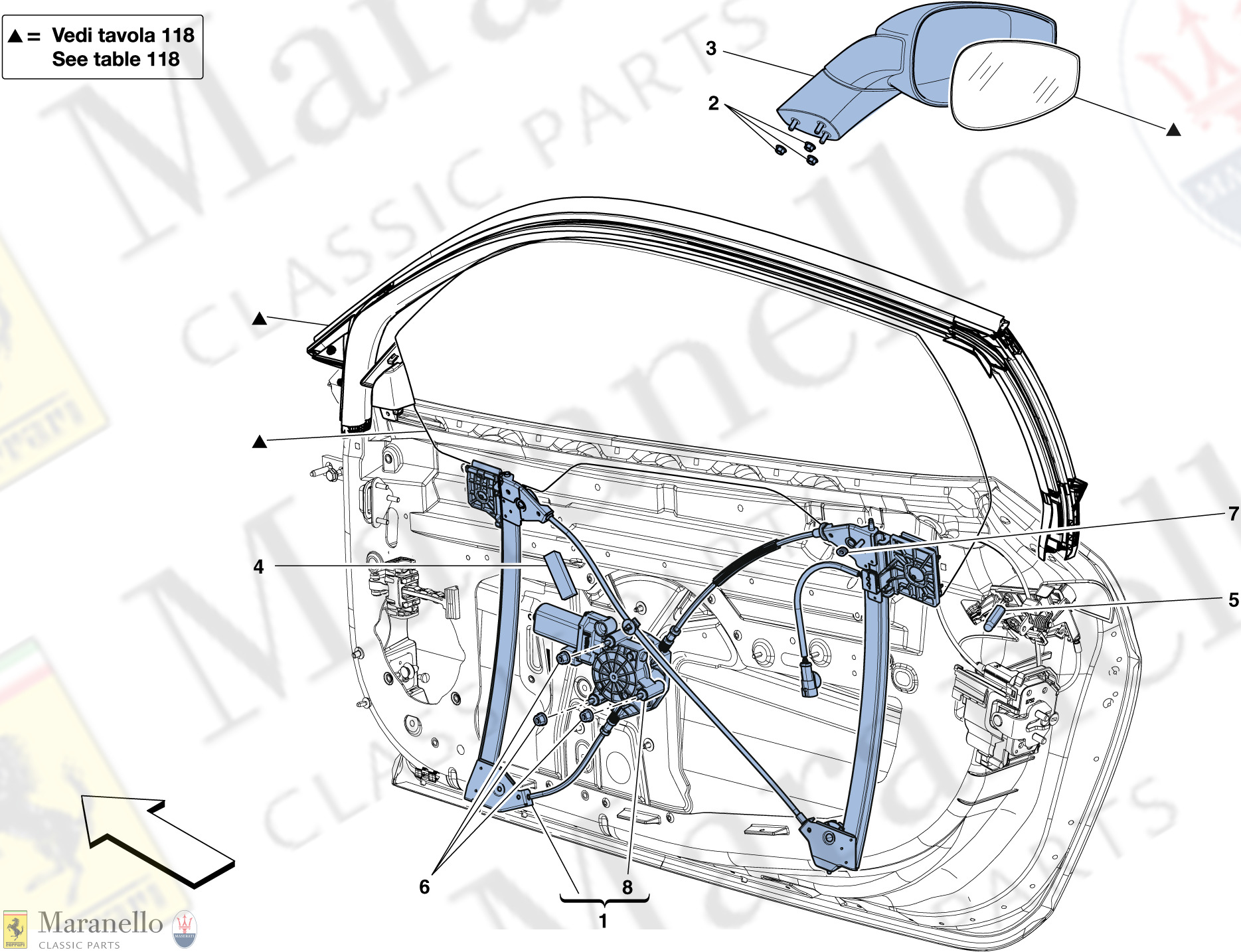 116 - Doors - Power Window And Rear View Mirror