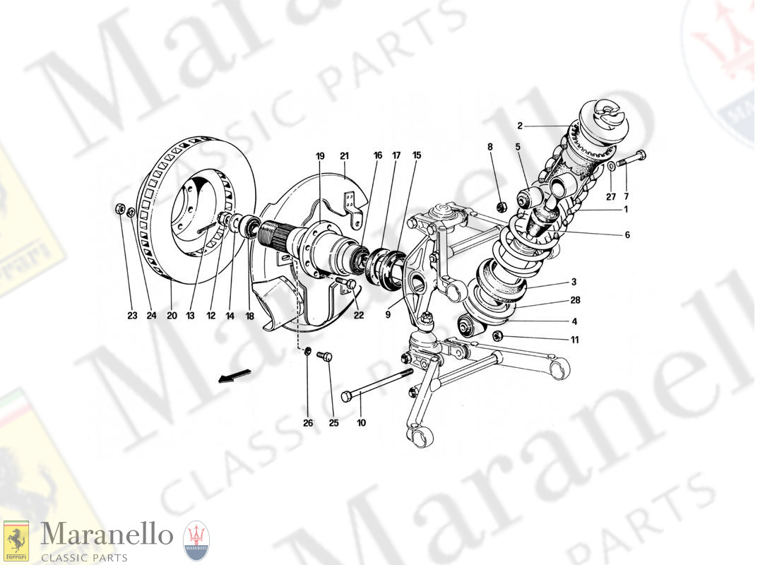 030 - Front Suspension - Hub And Shock Absorbers