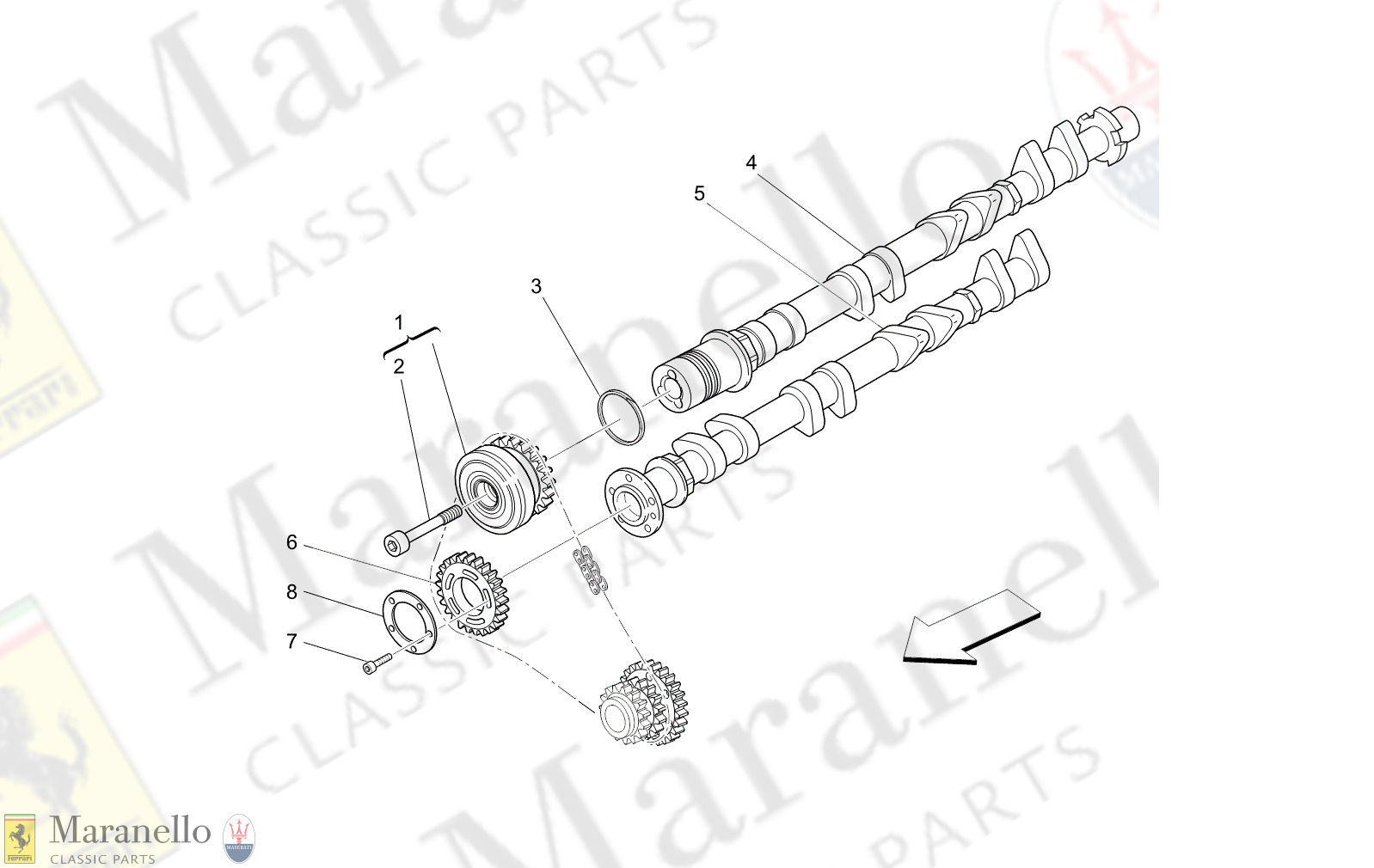 01.22 - 1 - 0122 - 1 Rh Cylinder Head Camshafts