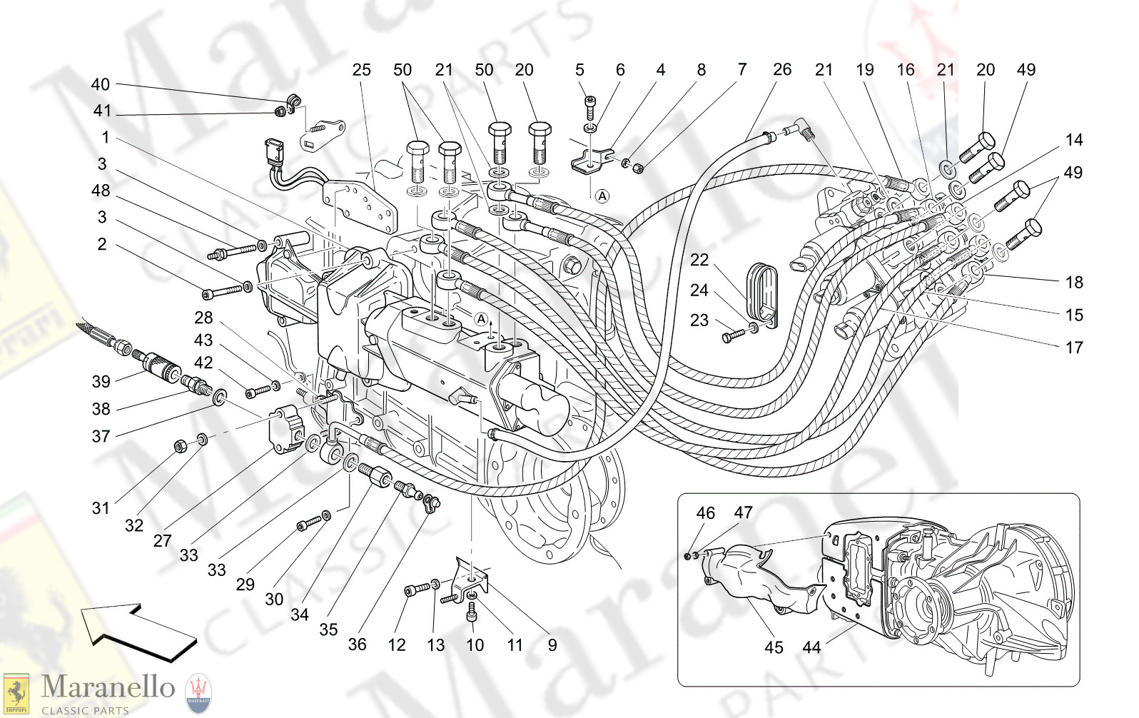 M3.40 - 14 - M340 - 14 F1 Clutch Hydraulic Control