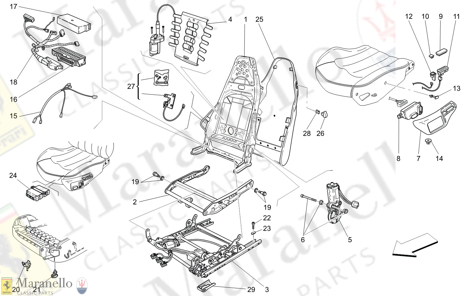 C9.41 - 15 - C941 - 15 Front Seats: Mechanics And Electronics