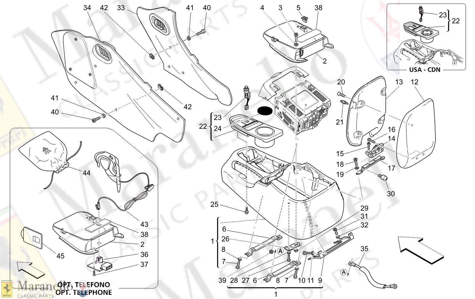 C9.51 - 14 - C951 - 14 Accessory Console And Centre Console