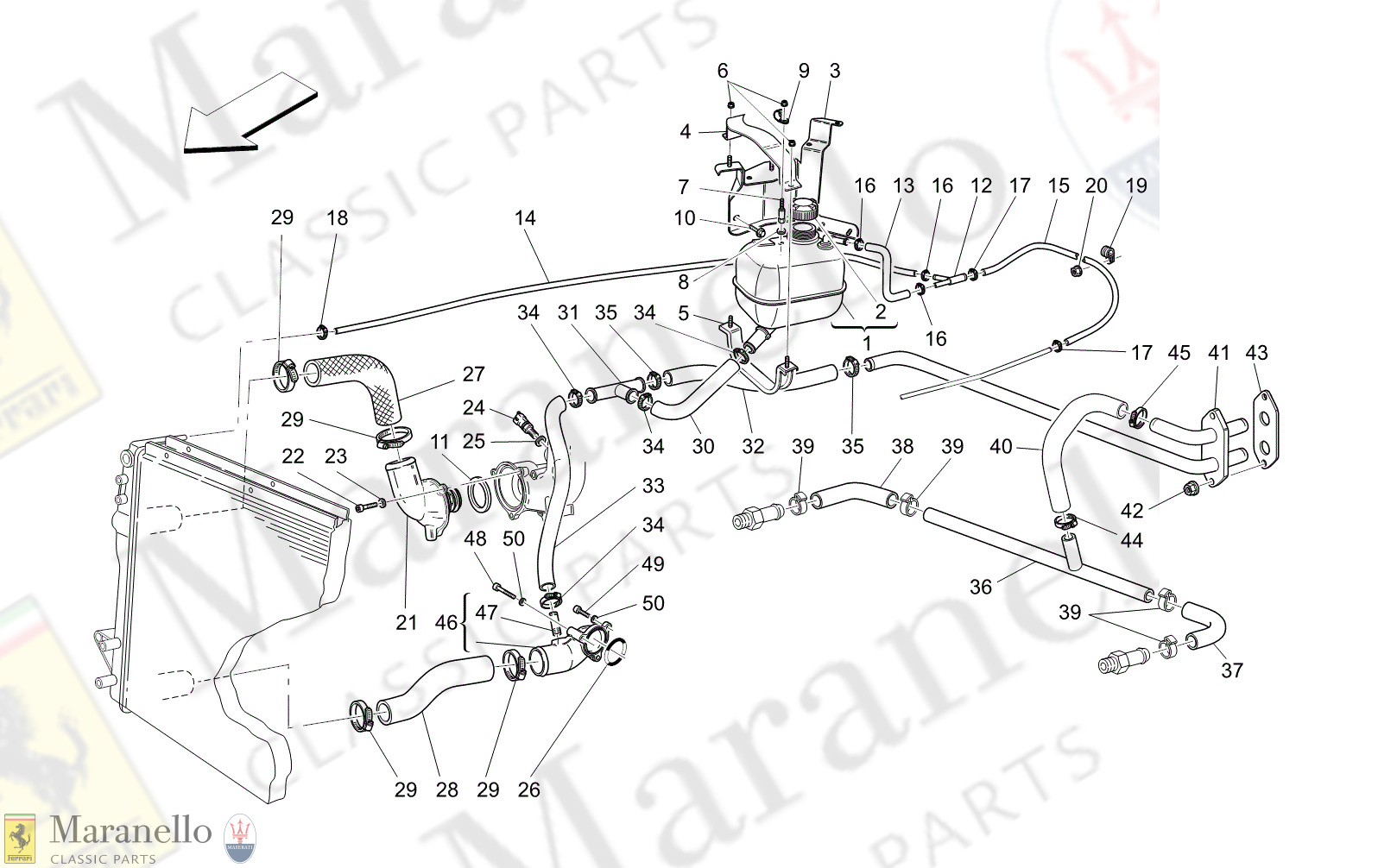 M1.71 - 24 - M171 - 24 Cooling System: Nourice And Lines