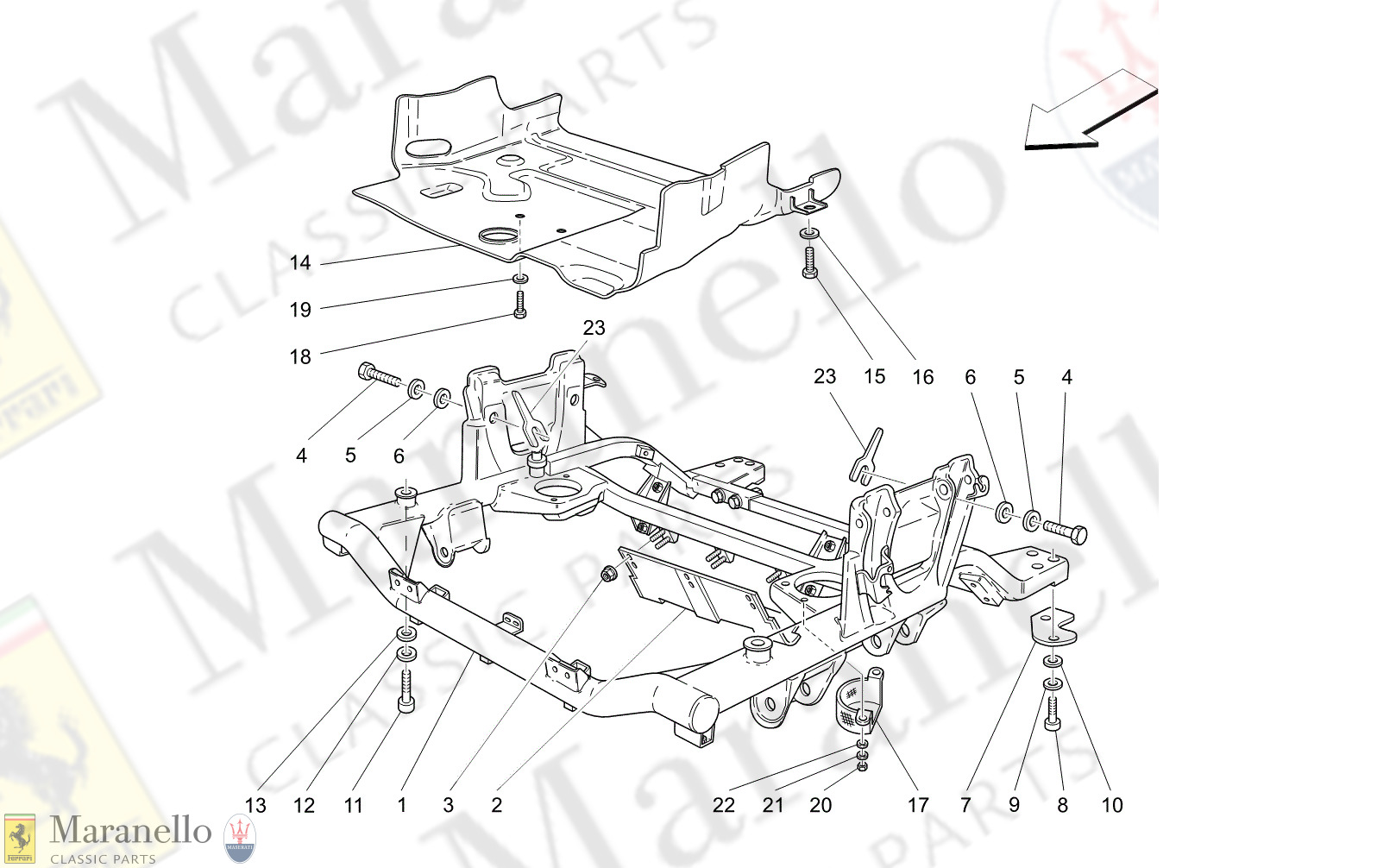 M6.12 - 15 - M612 - 15 Front Underchassis