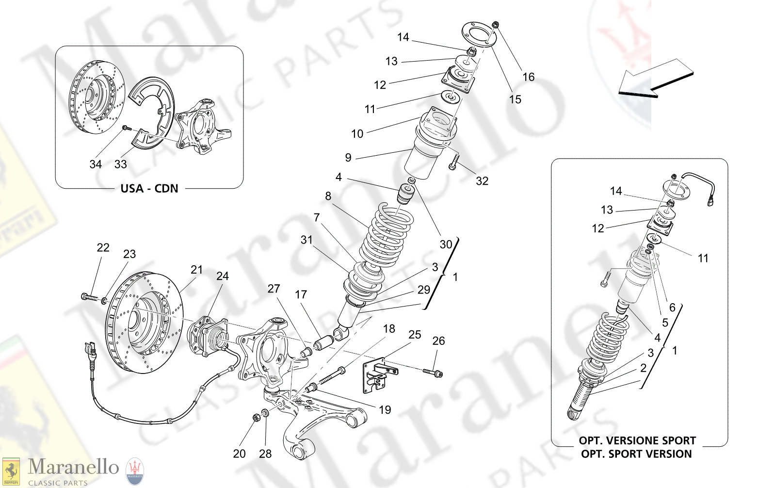 M6.11 - 15 - M611 - 15 Front Shock Absorber Devices