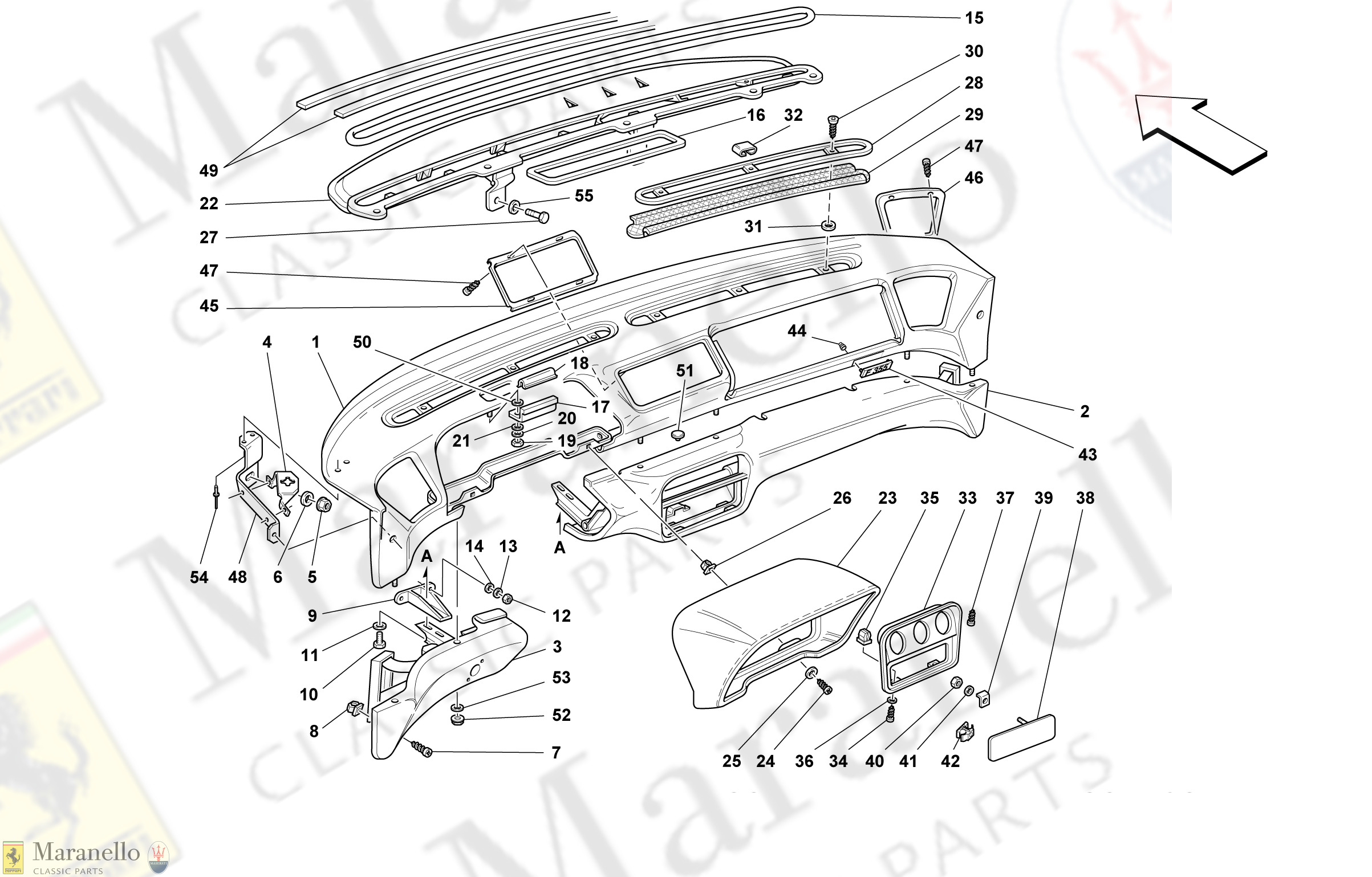 133 - Dashboard -Valid For Air-Bag Cars-