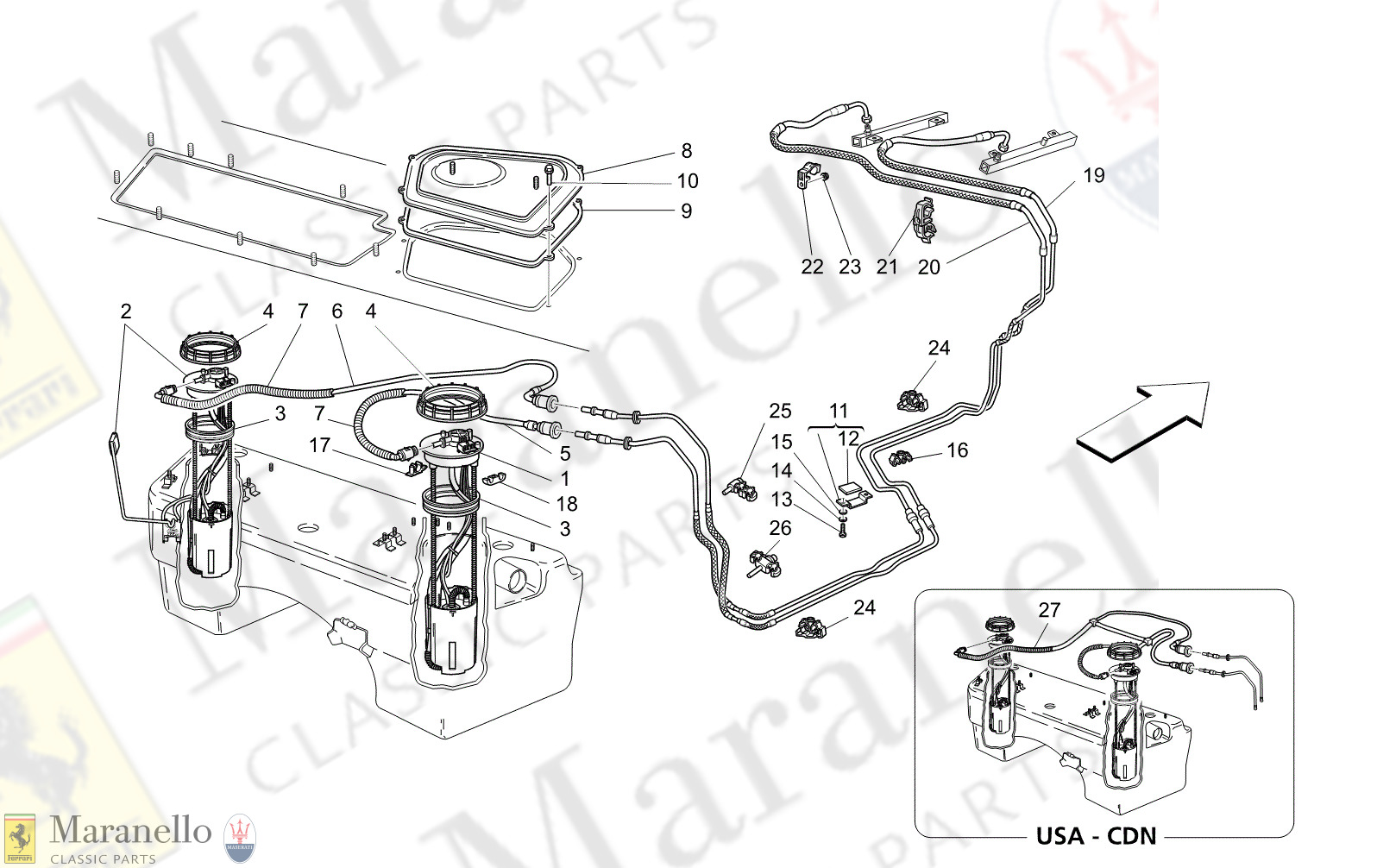 M1.43 - 14 - M143 - 14 Fuel Pumps And Connection Lines