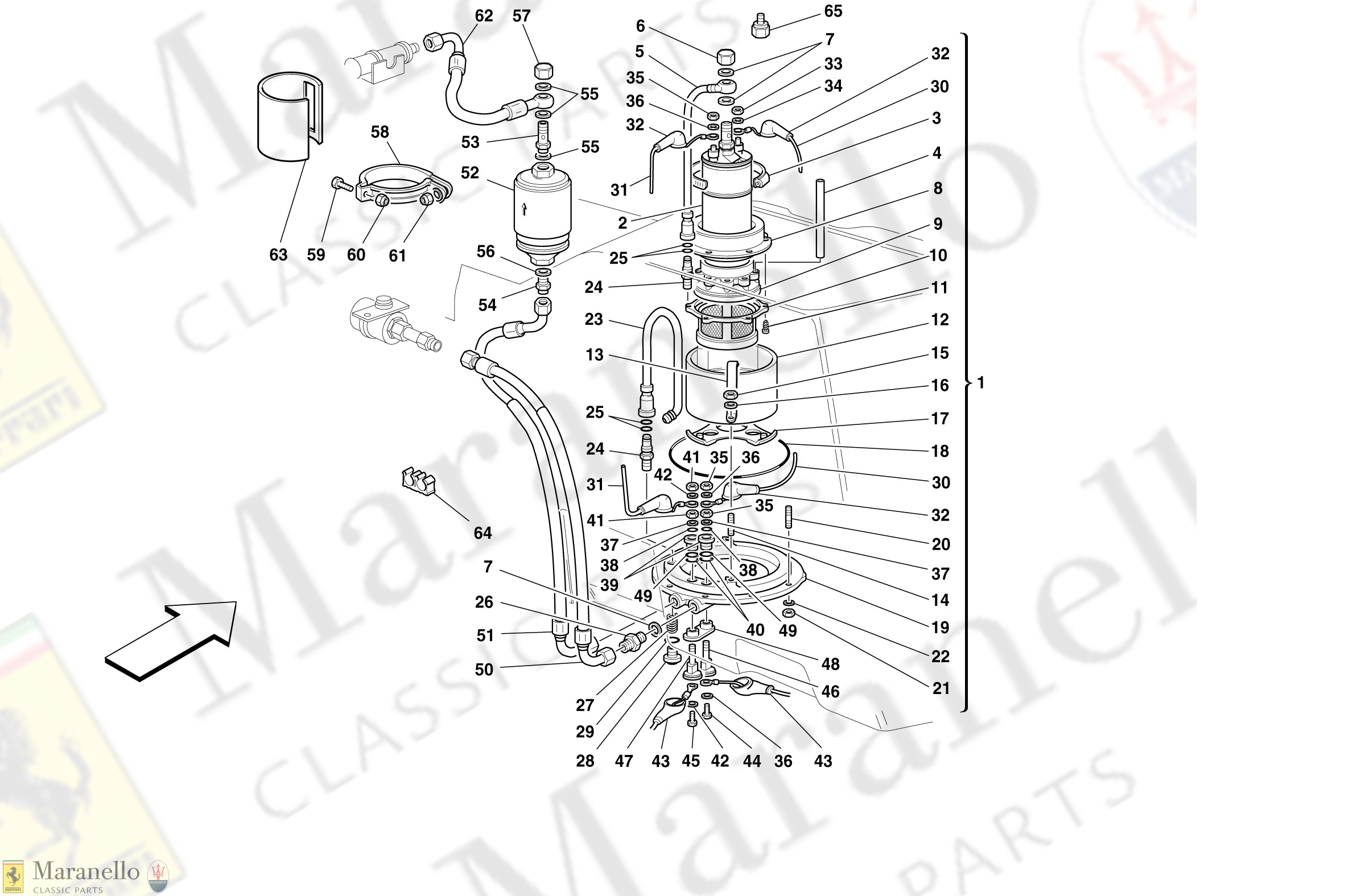 009 - Fuel Pump And Pipes -Valid For Cars With Double Fuel Pump-