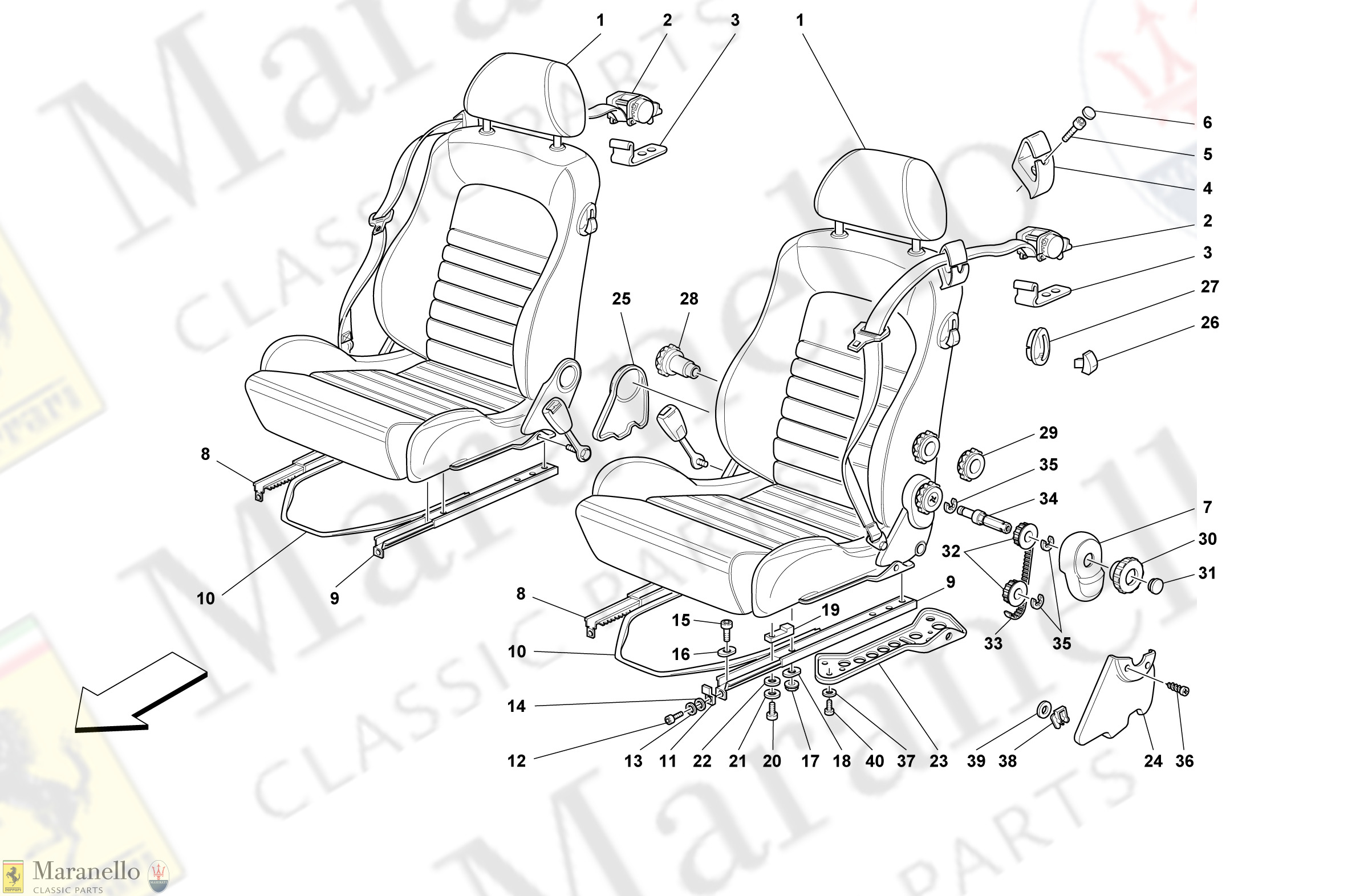 128 - Seats And Safety Belts -Comfort-Not For Spider-