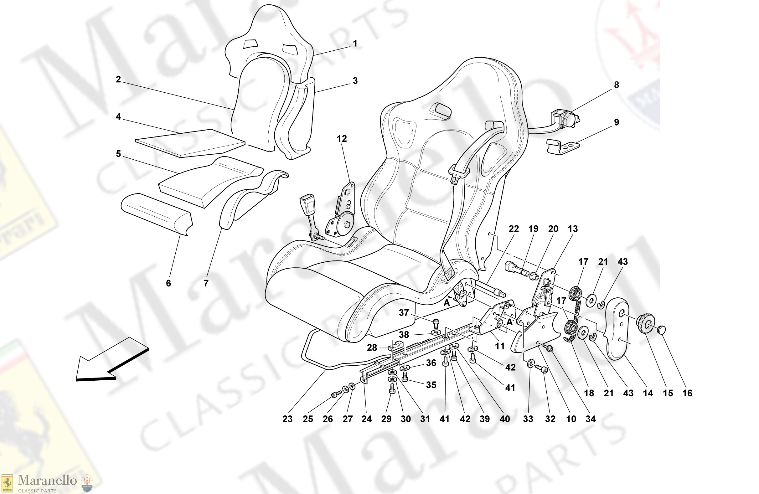 129 - Seats And Safety Belts -Sport-Not For Spider-