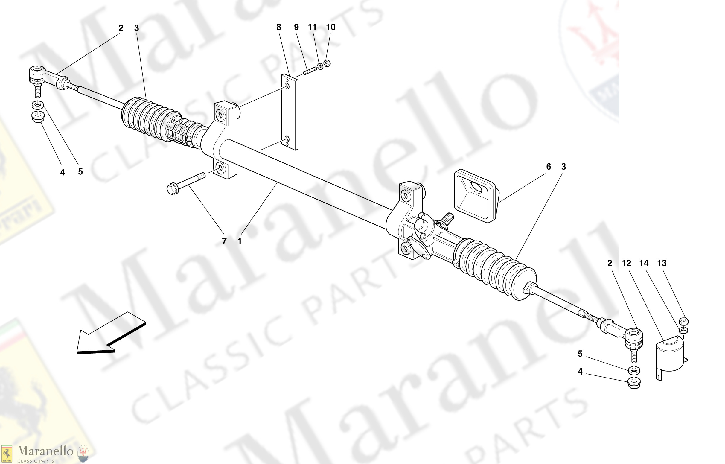 040 - Mechanical Steering Box -Valid For Mechanical Steering Box Cars-