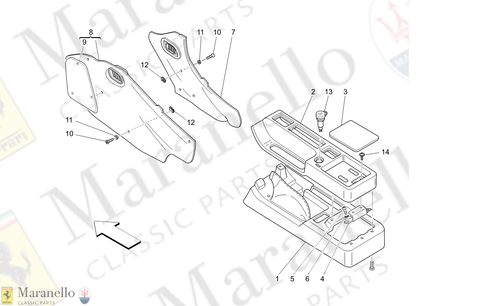 C9.51 - 15 - C951 - 15 Accessory Console And Centre Console