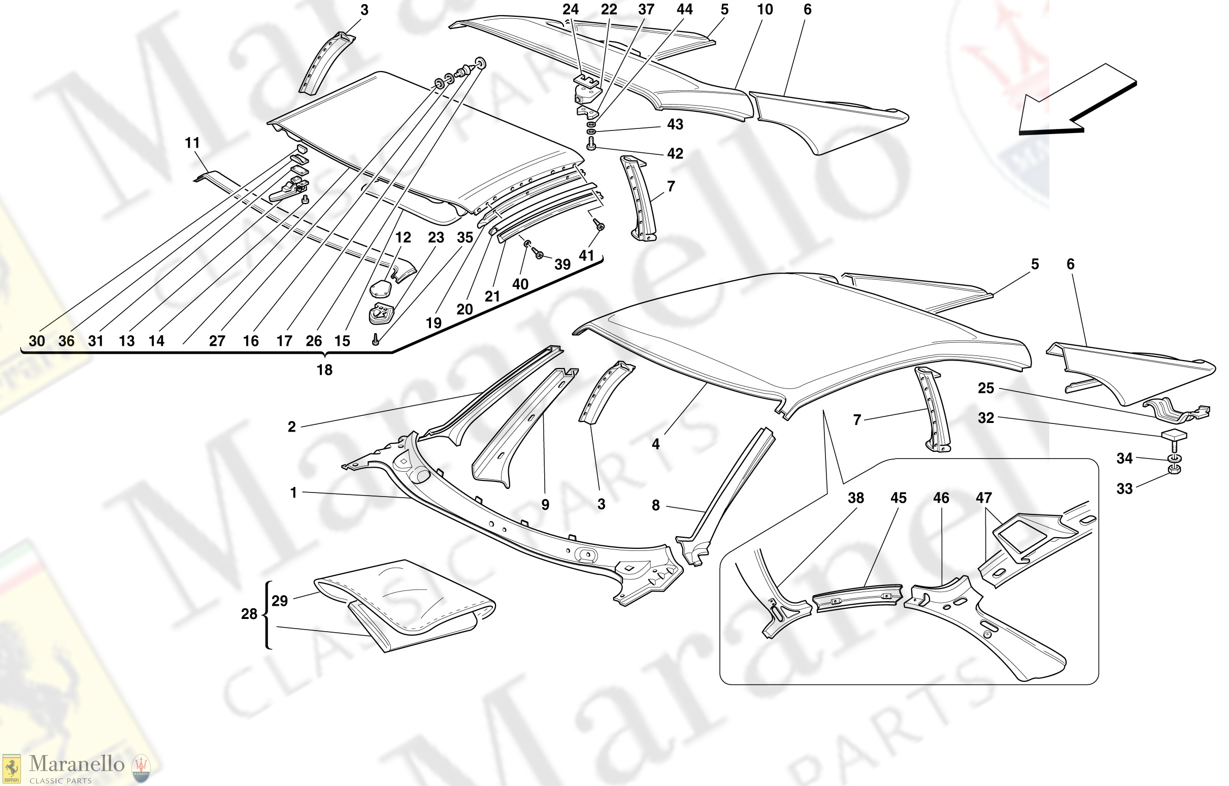 105 - Roof - Outer Trims