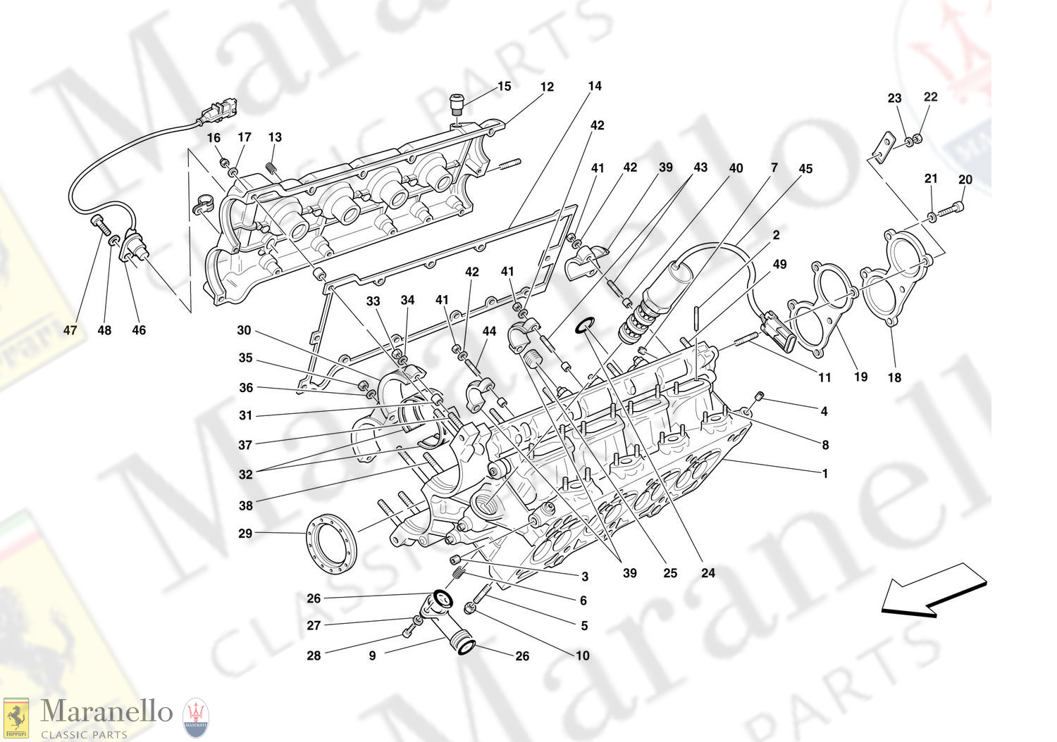 003 - R.H. Cylinder Head