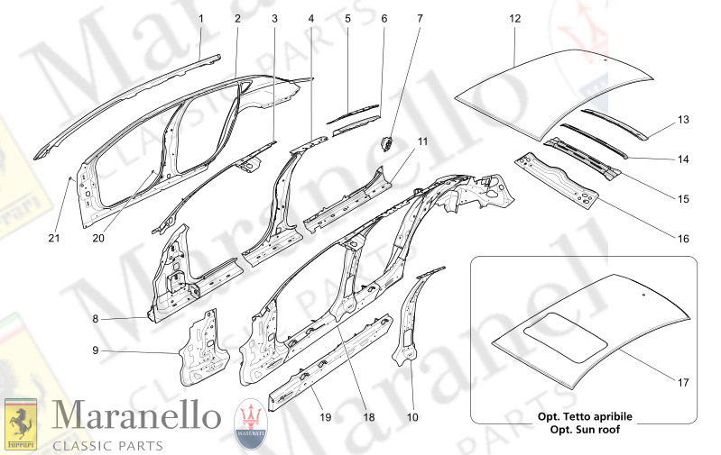 09.01 - 1 BODYWORK AND CENTRAL OUTER TRIM PANELS